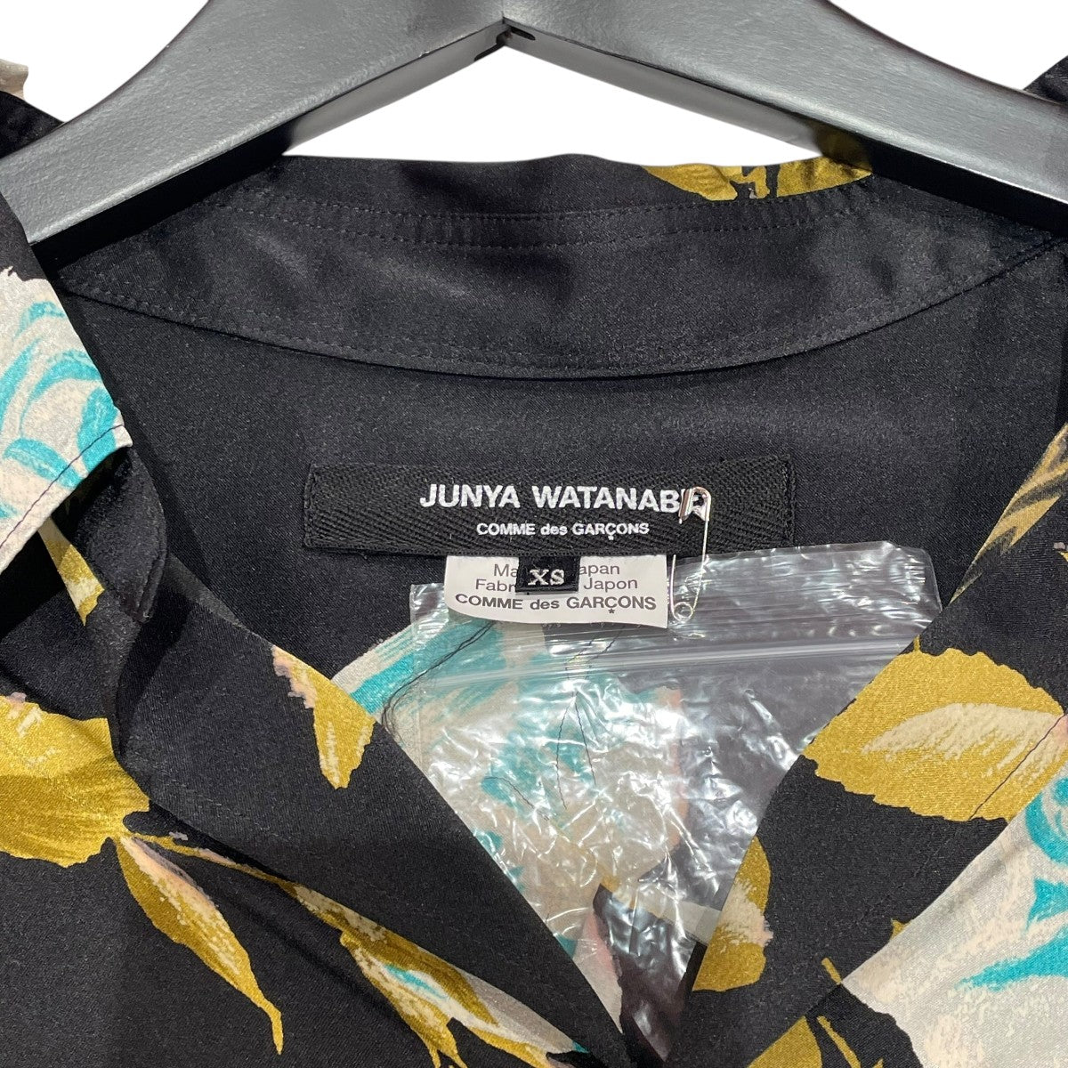 【値下げ】JUNYA WATANABE CDG 18AW カラーシャツ JB-B009 ブラック サイズ：SIZE XS (名古屋パルコ店) JUNYA WATANABE CDG(ジュンヤワタナベコムデギャルソン) 18AW