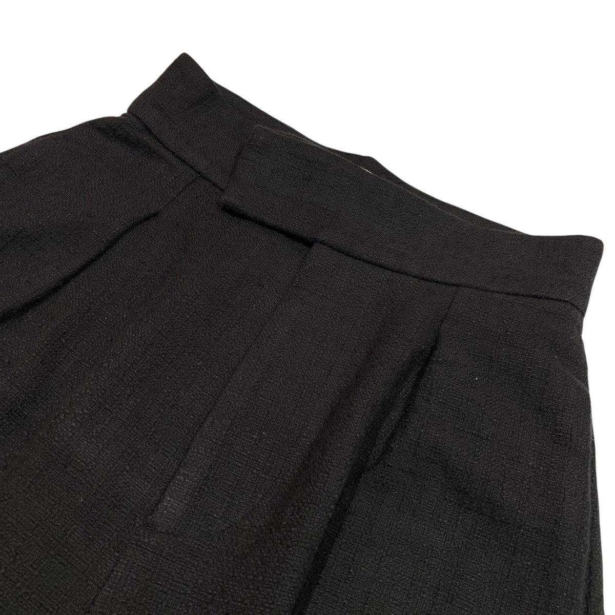 コットン ハイウエスト タック ワイドパンツスラックス8714-240-0068