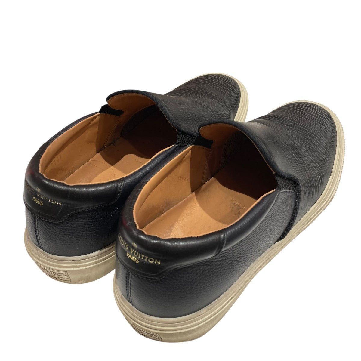 LOUIS VUITTON ブラックレザー スリッポン louis vuitton(ルイヴィトン) スリッポンFA 0147 FA 0147