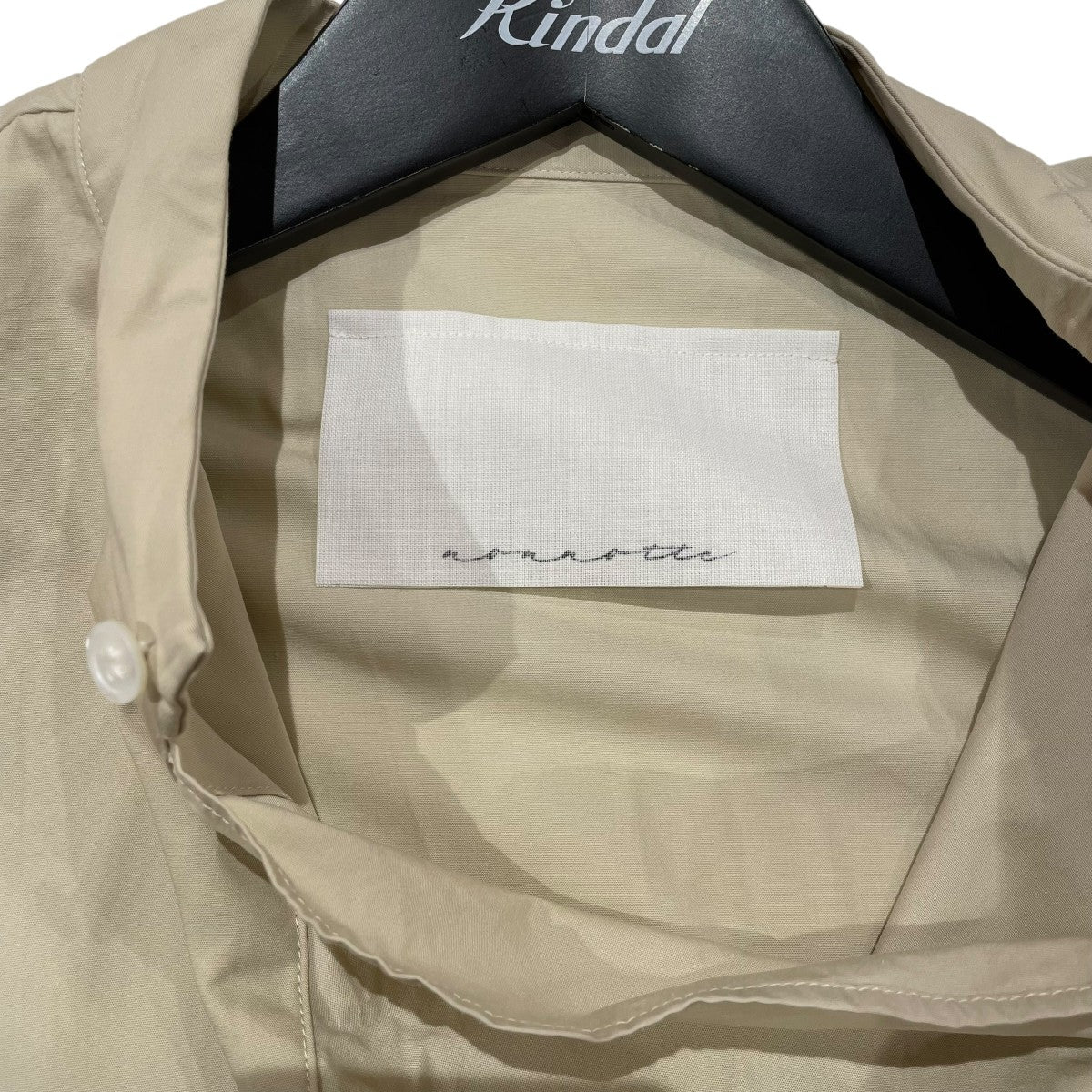 nonnotte 25SSDraping Shirt Type CバンドカラーシャツN-25S-003 古着・中古-4枚目のアイテム画像