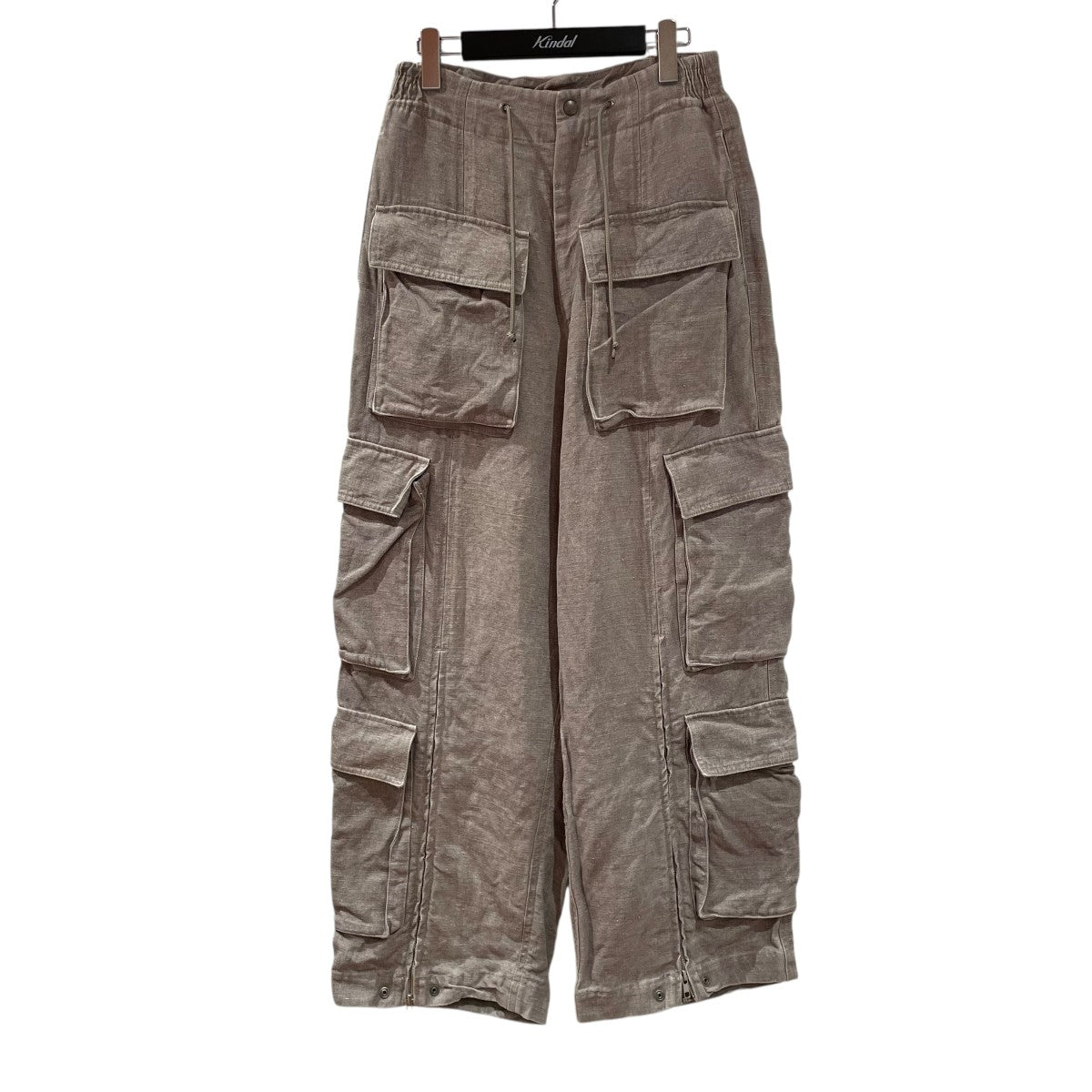 【12月スーパーSALE 15%OFF】 Mayner(ヘドメイナー) Hed 22SSLINEN PANTカーゴパンツ CARGO パンツ