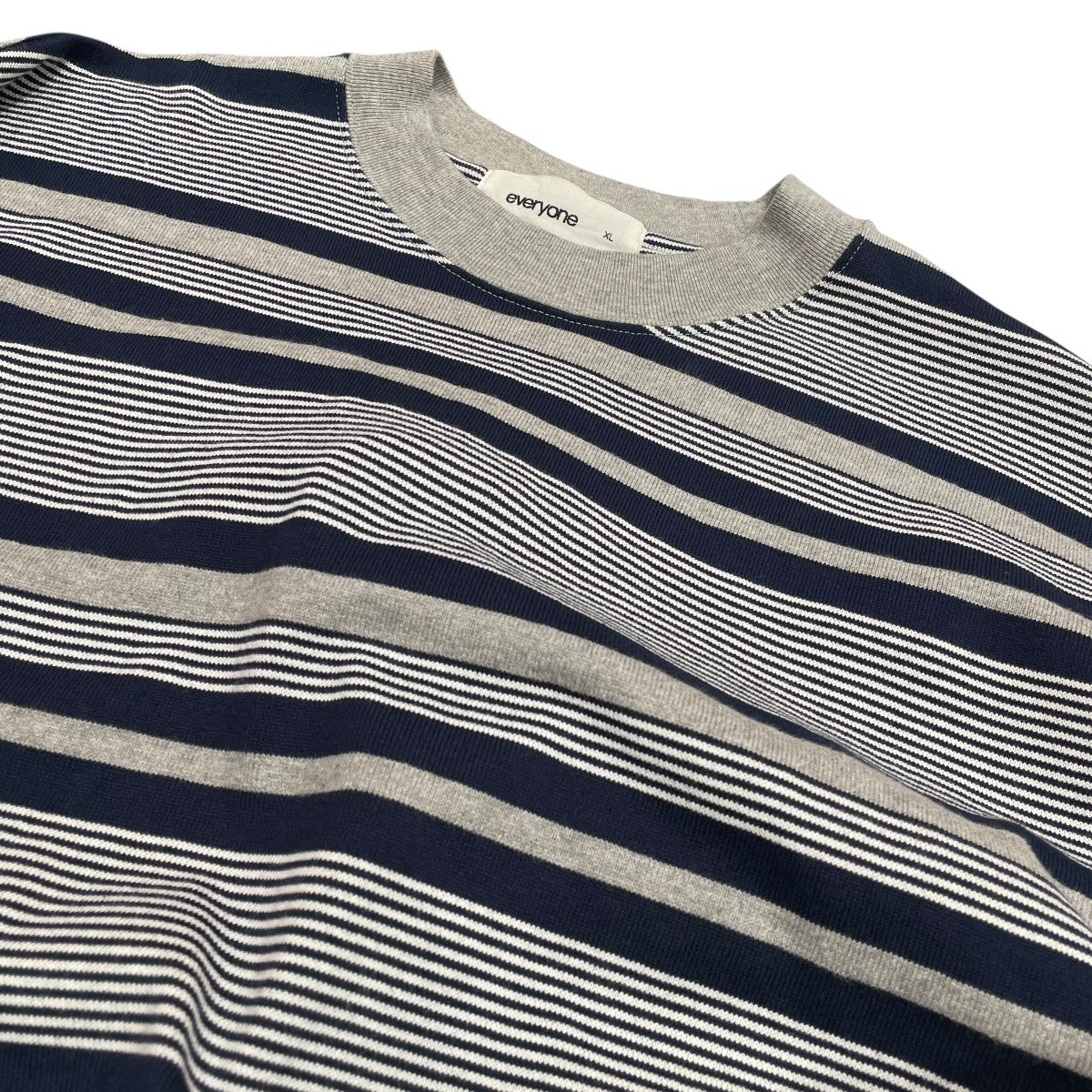 トップス everyone border long sleeve tee shirt XL everyone border long sleeve tee shirt (NAVY) | everyone
