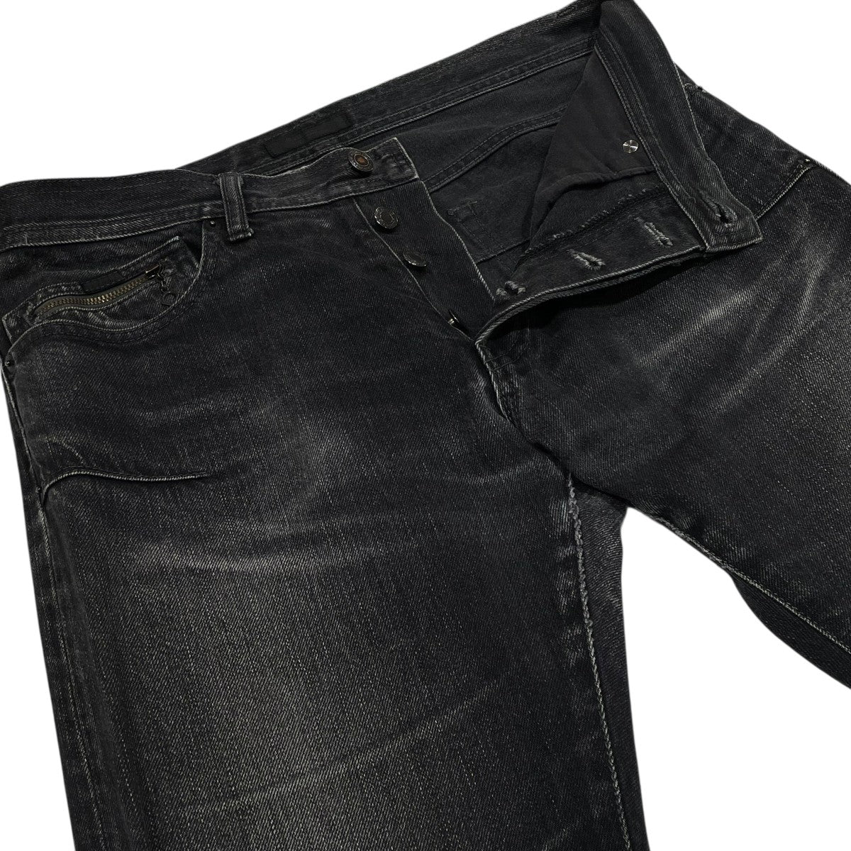 アンダーカバー ラム パンツ 3 ブラック　ジョニオ着モデル　品番 09504 UNDERCOVER(アンダーカバー) 10SSLess but Better期デニムパンツ