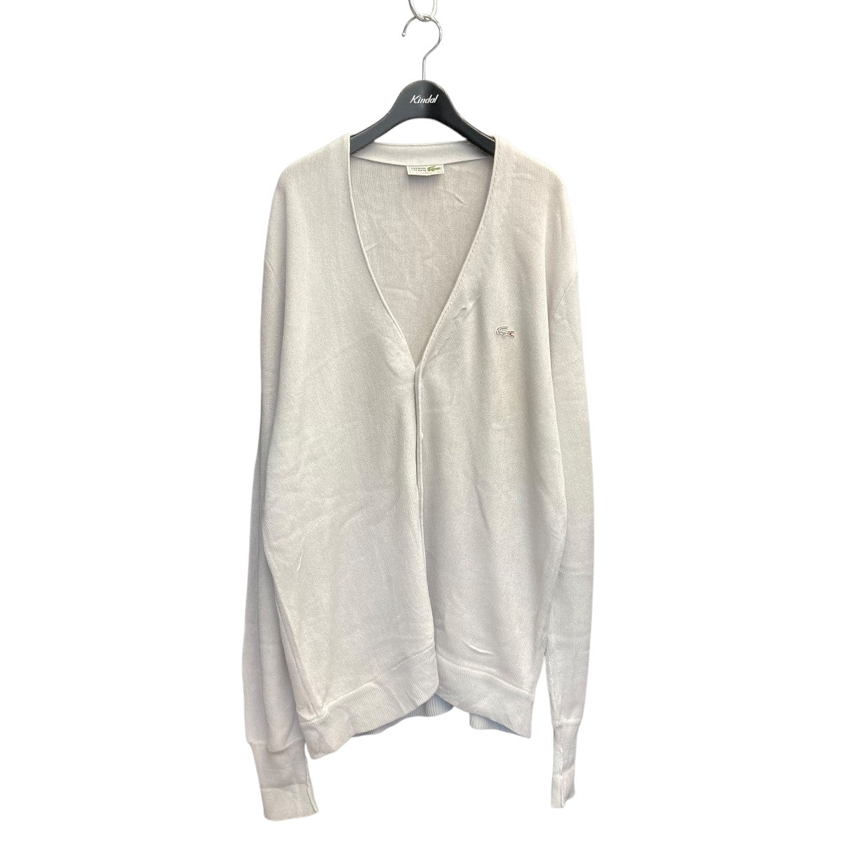 2023AW コムデギャルソンシャツ ラコステ カーディガン グレー サイズS 2023AW コムデギャルソンシャツ ラコステ カーディガン グレー