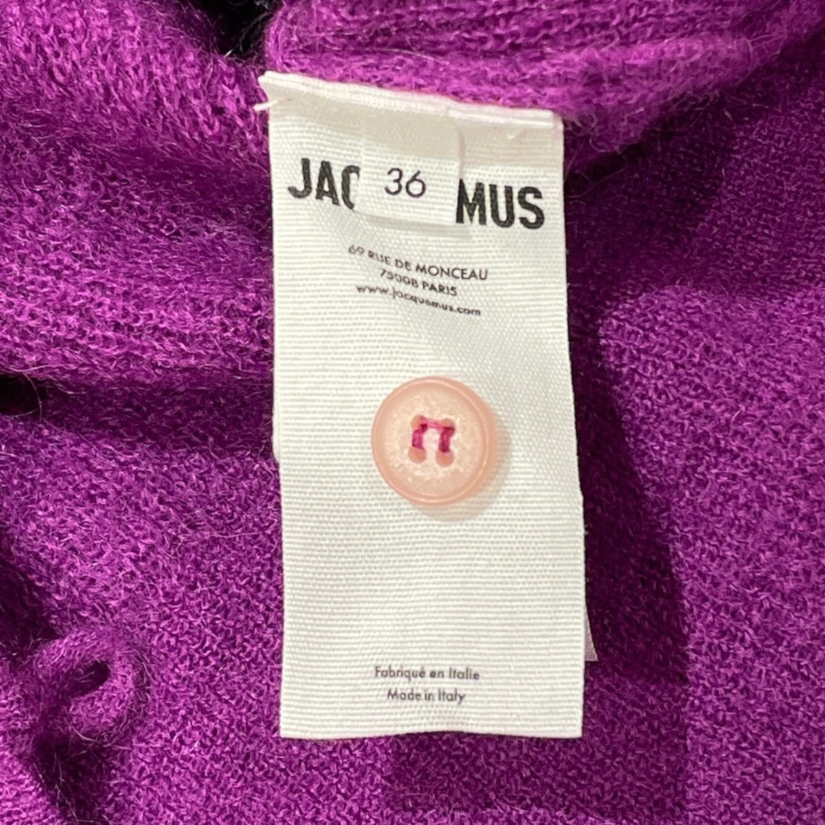 JACQUEMUS ニットカーディガン 古着・中古-6枚目のアイテム画像