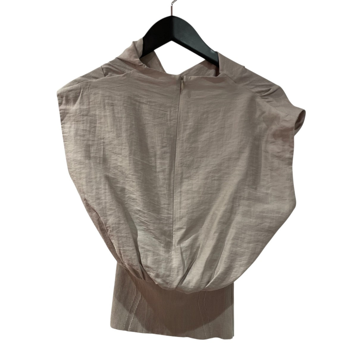 フレイアイディー FRAY ID 24SS ドレープノットウエストリブプルオーバー FWNT241129 ベージュ サイズ：ONE SIZE FRAY I.D (セール30%OFF) / フレイアイディー ドレープノット