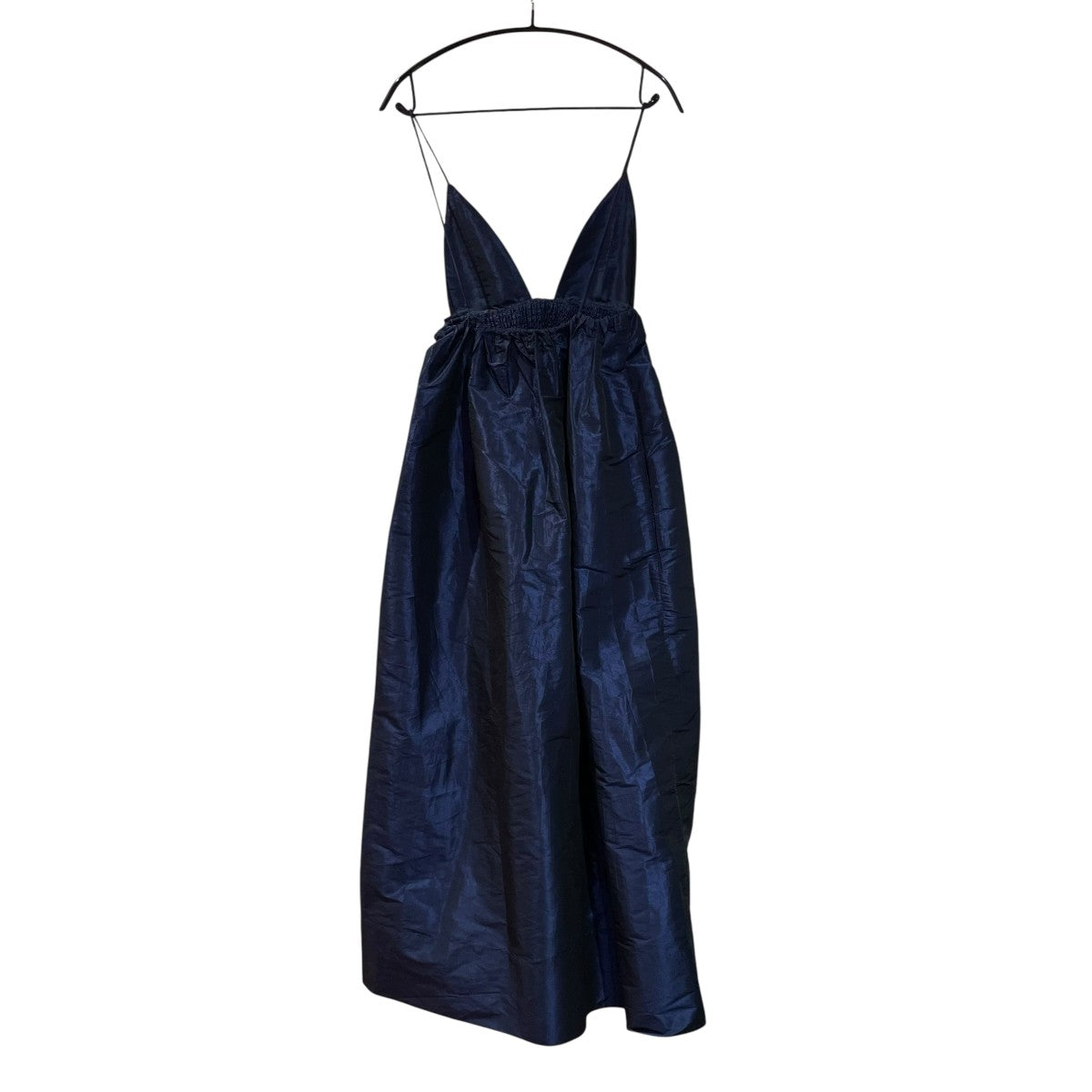 Ganni(ガニー) Blue Shiny Taffeta Strap Dressドレス21664731