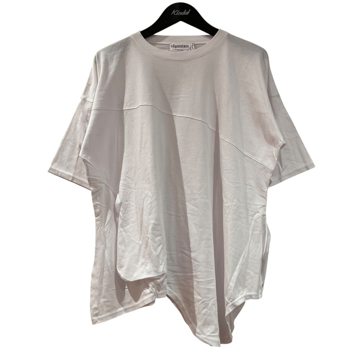 ナゴンスタンス nagonstans 24AW curve t-shirt ハーフスリーブＴシャツ 470HA880 0530 ホワイト サイズ：SI nagonstans(ナゴンスタンス) 24AWcurve t-shirtハーフスリーブT