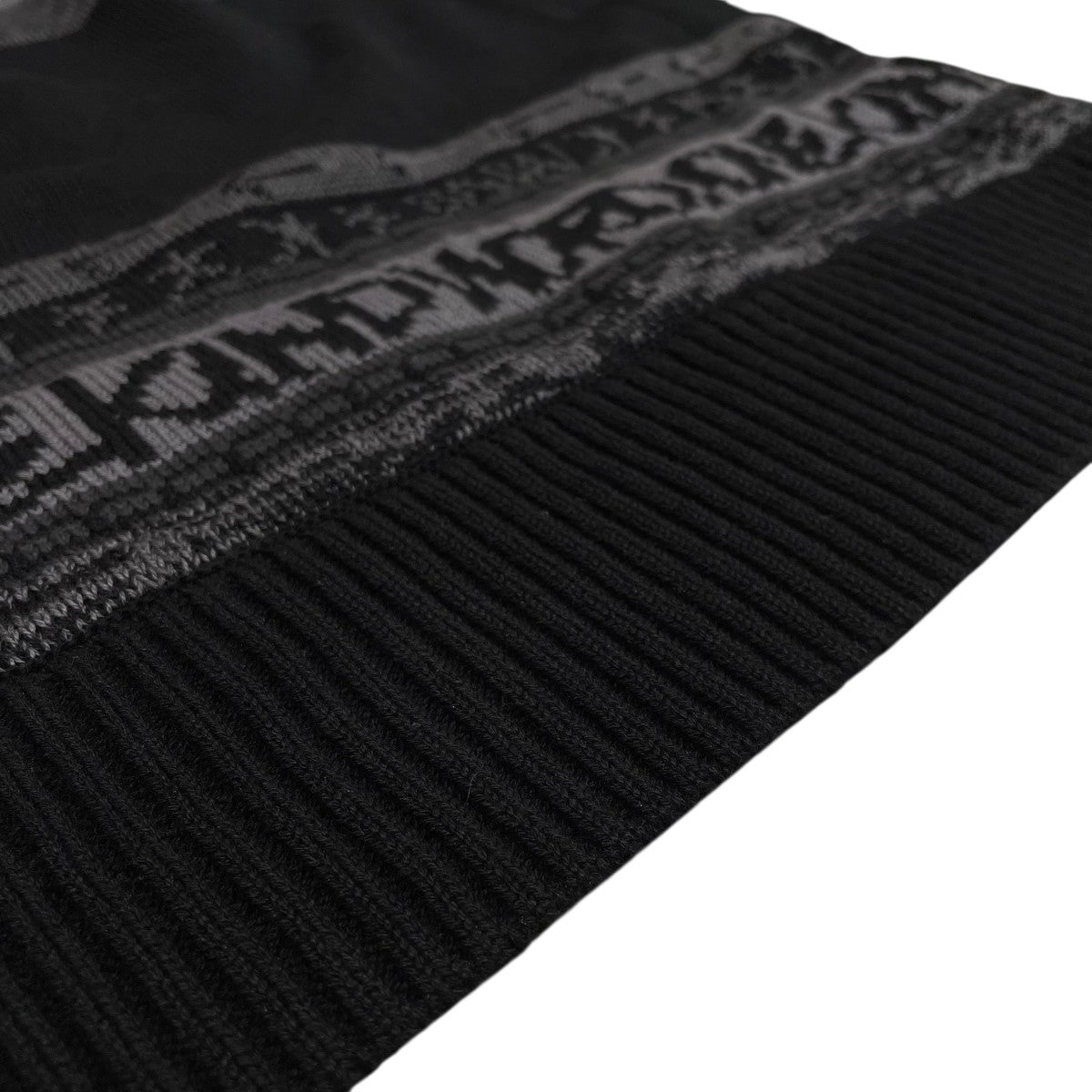 【極美品】sacai　デザインニットセーター　ブラック　Mサイズ　ウール100% sacai(サカイ) セーター23-02982M 23-02982M ブラック サイズ SIZE 3