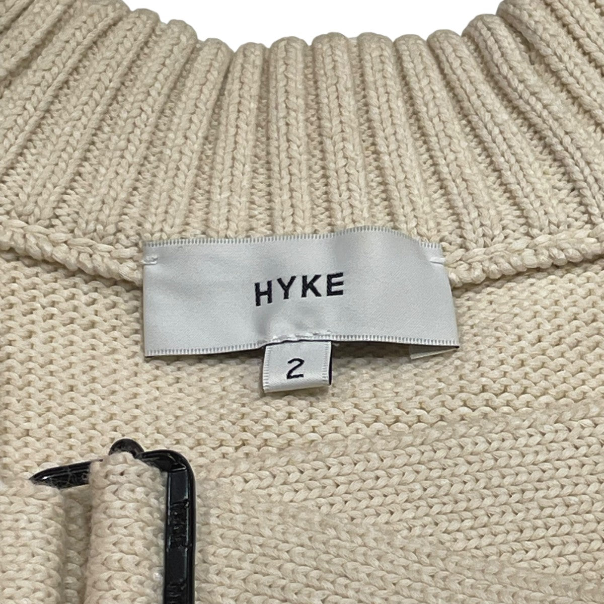 ハイク HYKE 21SS カーディガン 211 11228 ベージュ サイズ：2 HYKE(ハイク) 21SSカーディガン211 11228 211 11228 ベージュ