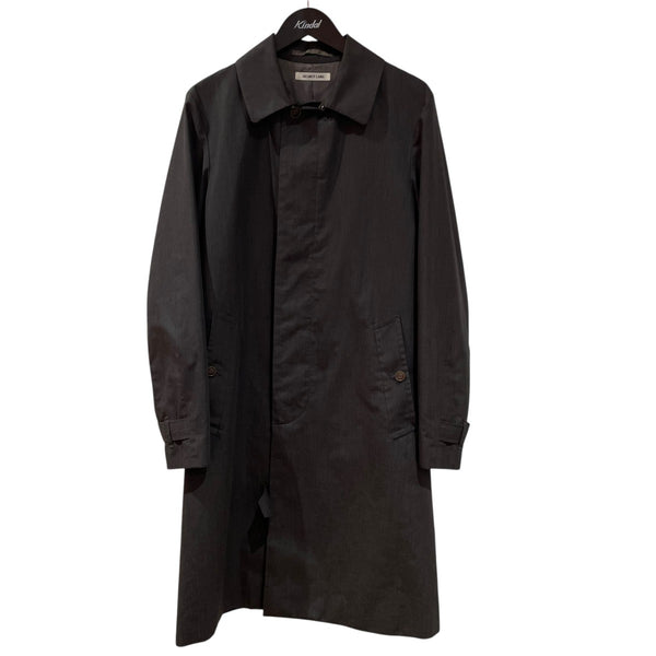 HELMUT LANG 変形 シルク ダブル ドレープコート ドローストリング Helmut Lang ロゴ パーカーコート | ブラック | FARFETCH JP