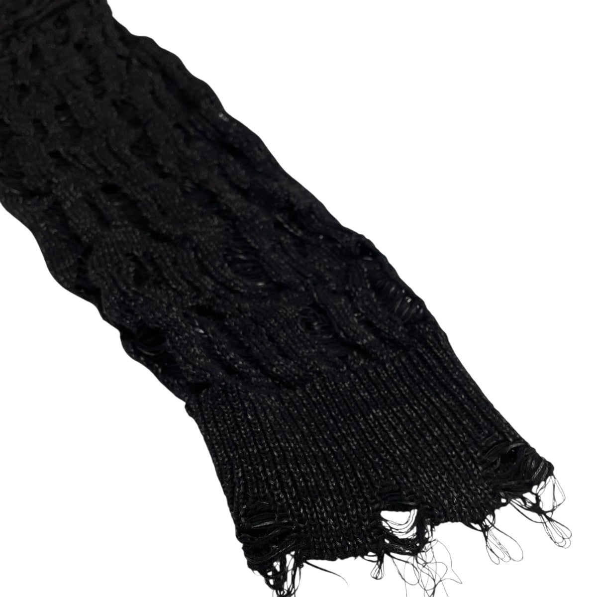 ヴィエディット VI E DIT Openwork zip knit cardigan ジップカーディガン 2504-VED-KMD0005 ブラック Openwork zip knit cardigan (Black) – VI E DIT