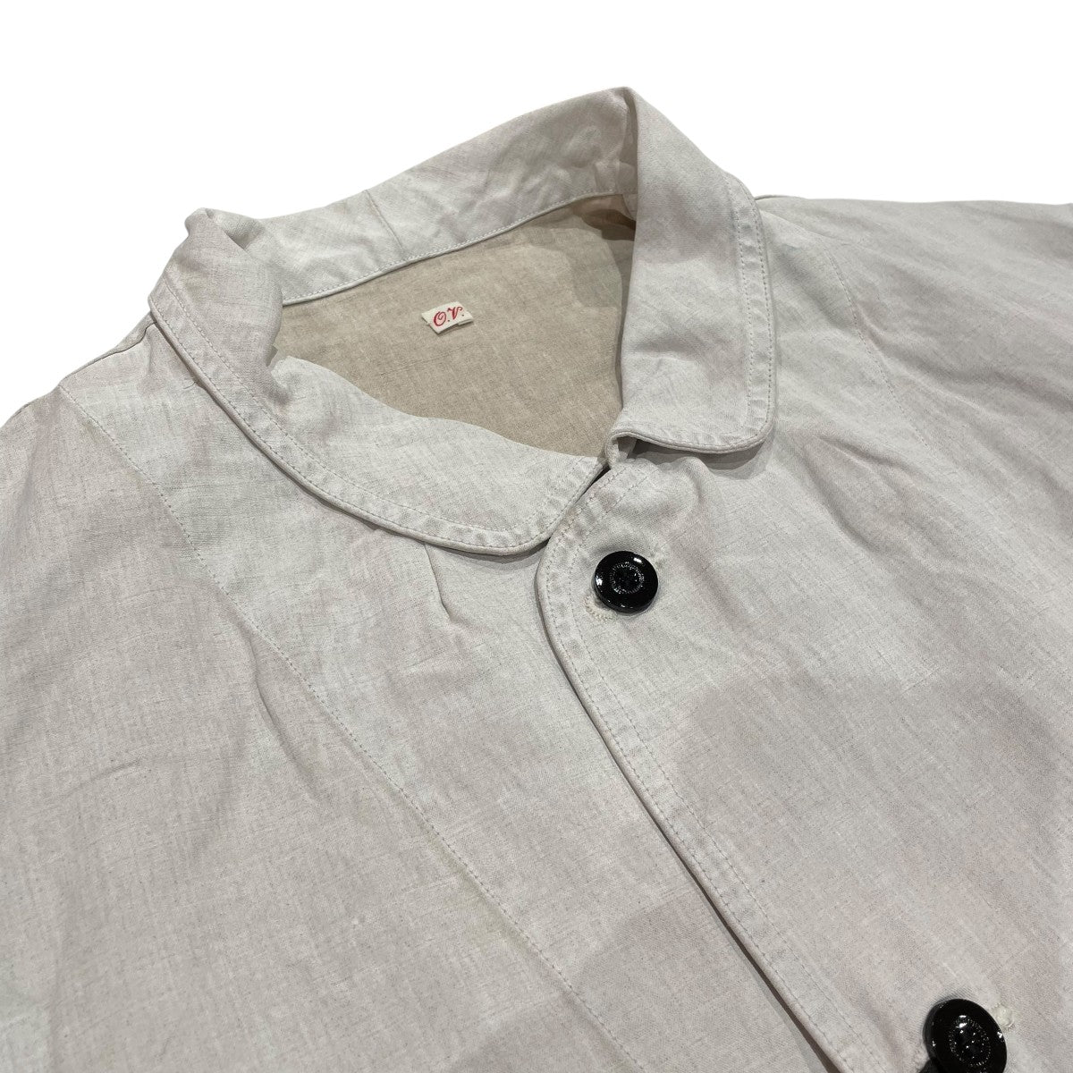 OUTIL ウティ シルクリネン ジャケット OUTIL(ウティ) MANTEAU AZE リネンフラップポケットジャケット
