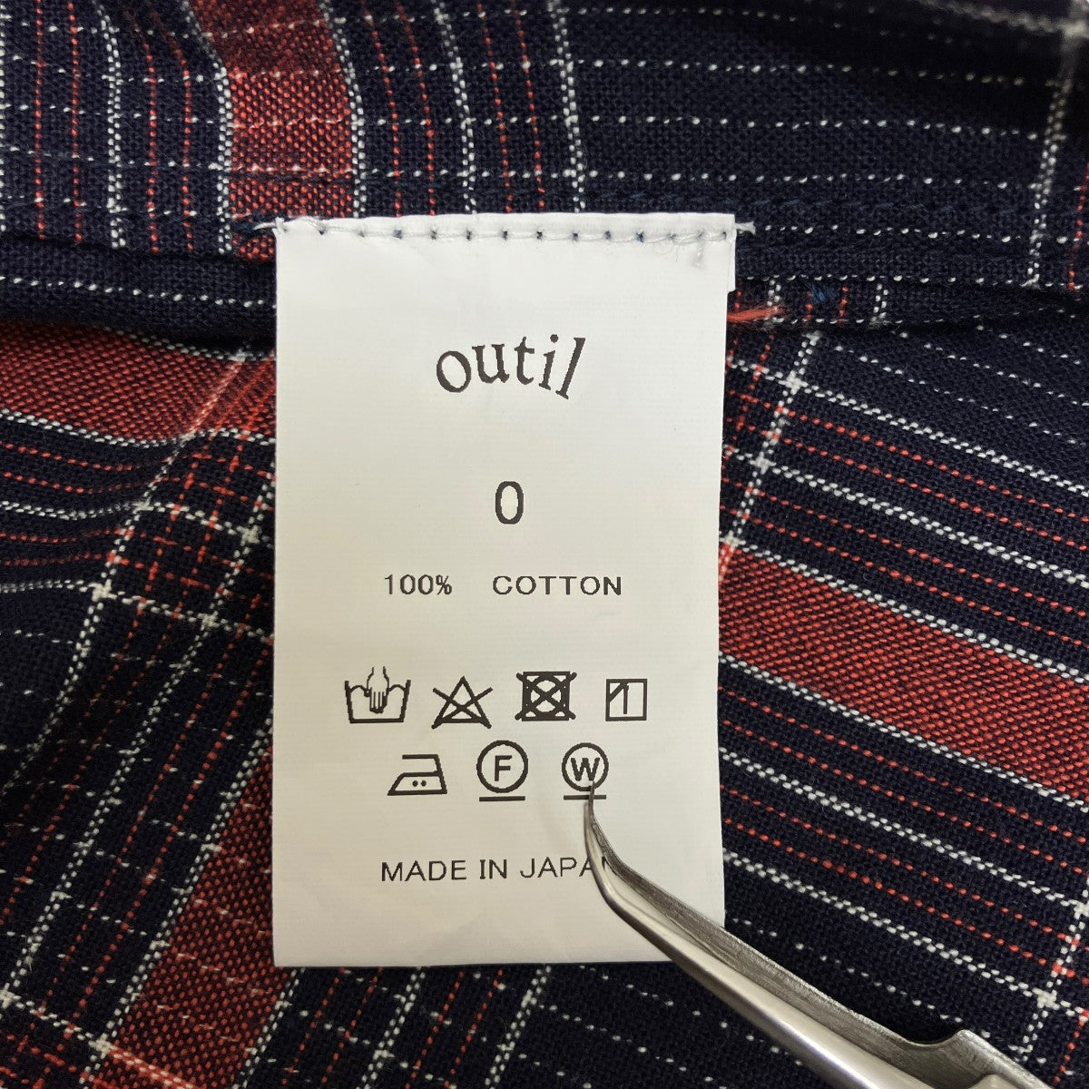 OUTIL CHEMISIER ORIEUXチェック長袖シャツ 古着・中古-7枚目のアイテム画像