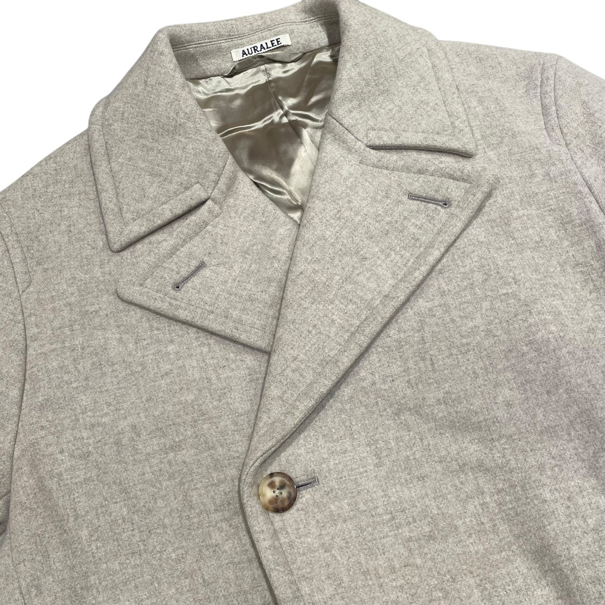 AURALEE(オーラリー) LIGHT MELTON DOUBLE-BREASTED COATコート