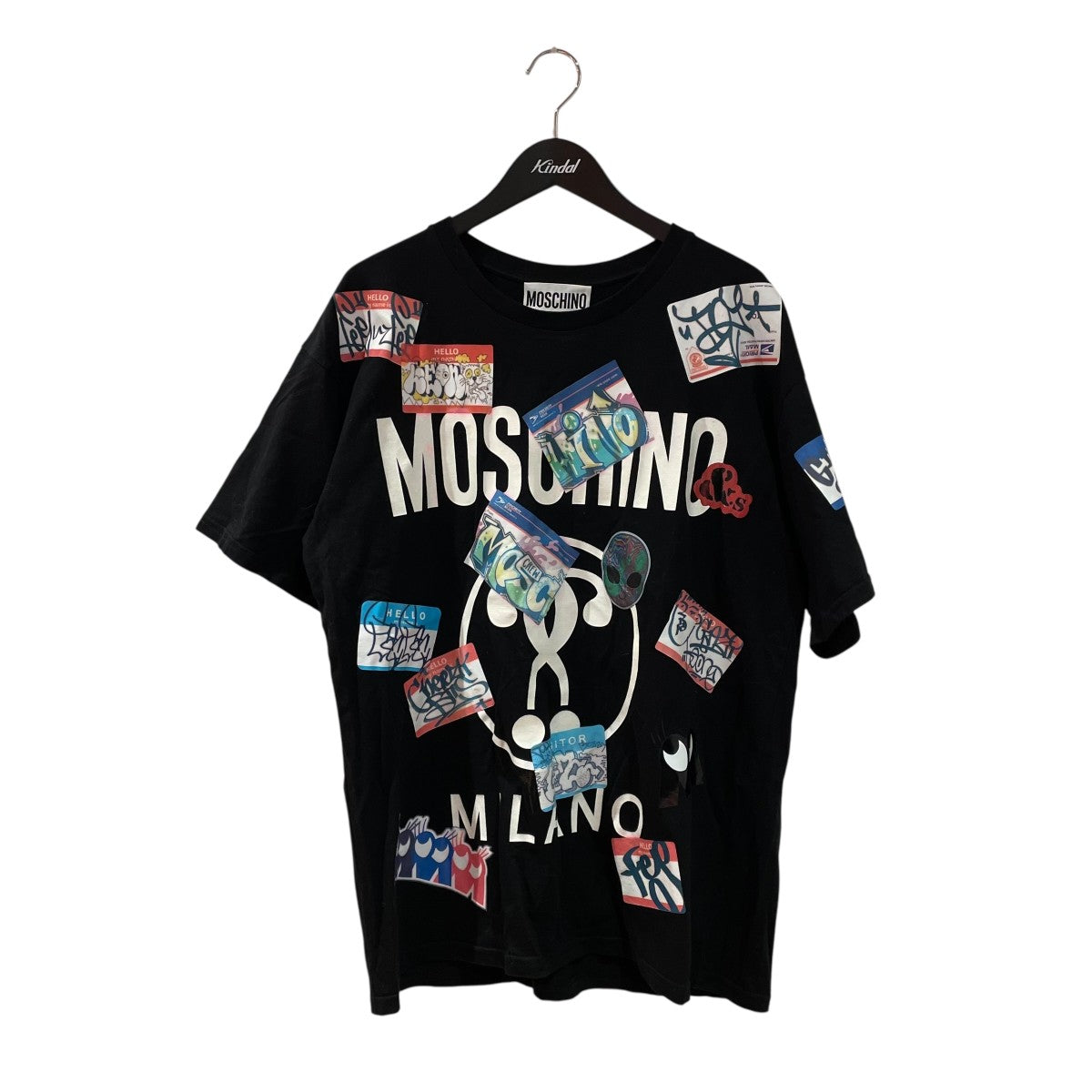 MOSCHINO JEANS モスキーノ 半袖Tシャツ 40size MOSCHINO(モスキーノ) 半袖シャツ ブラック サイズ 表記無し