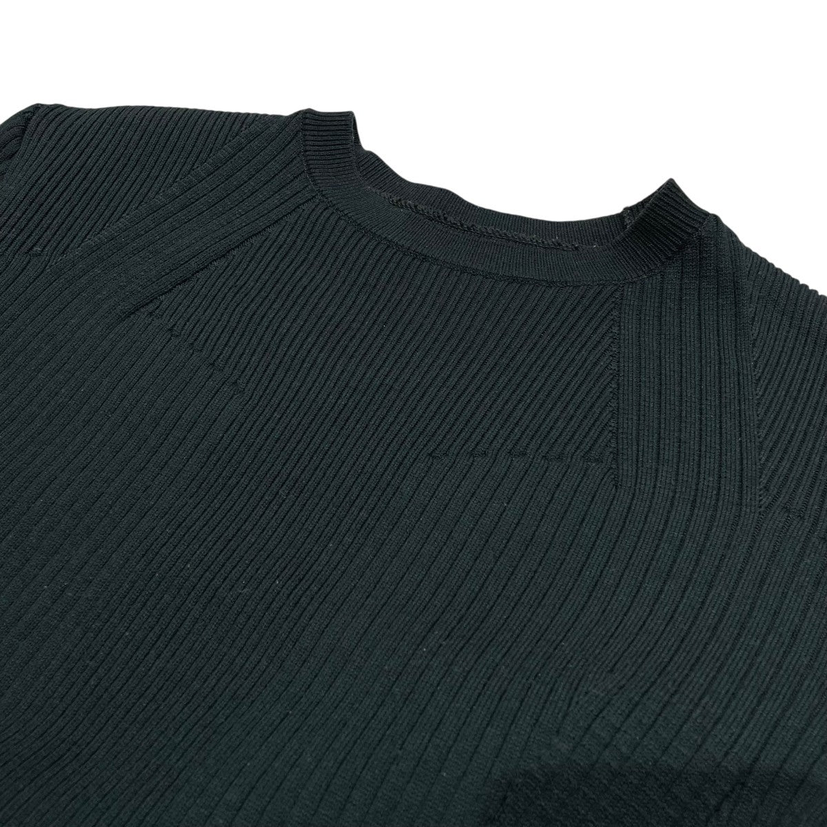 UNITED TOKYO 半袖ニット　グリーンxブラック カラーブロックモックネックニット(1 GREEN): : メンズ｜UNITED