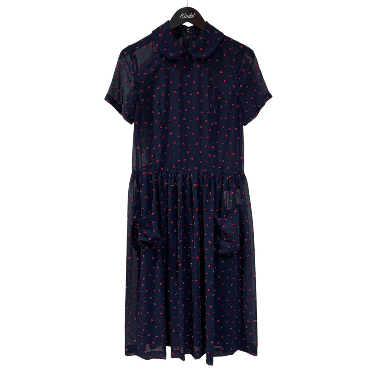 COMME des GARCONS GIRL ギャザーシアーワンピースNI-O003 古着・中古-1枚目のアイテム画像