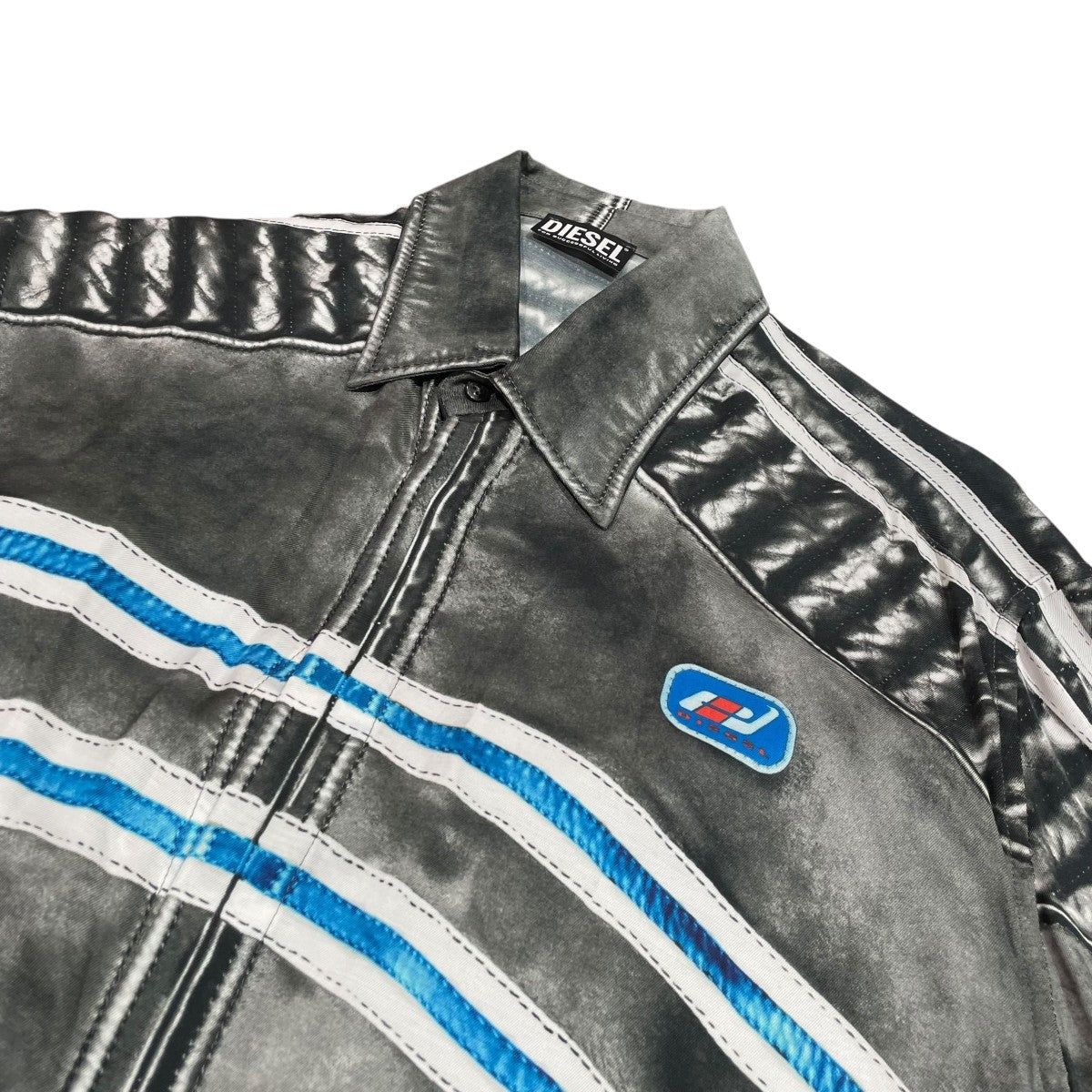 DIESEL　ディーゼル　トロンプルイユ　レーヨン　シャツ　サイズ48 DIESEL ディーゼル トロンプルイユ レーヨン シャツ サイズ48