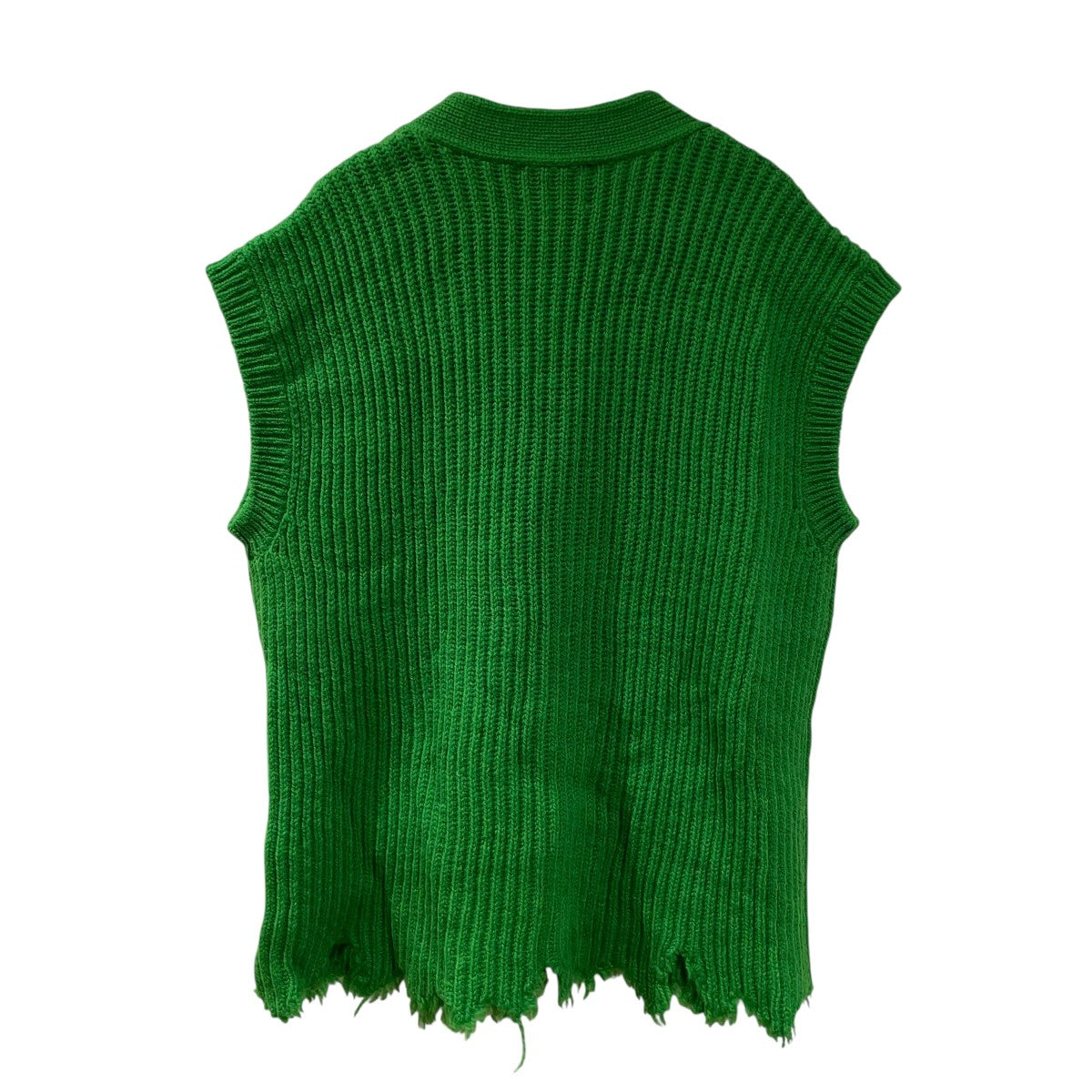 Wool broken knit cardigan vestニットベストS24AWKN05