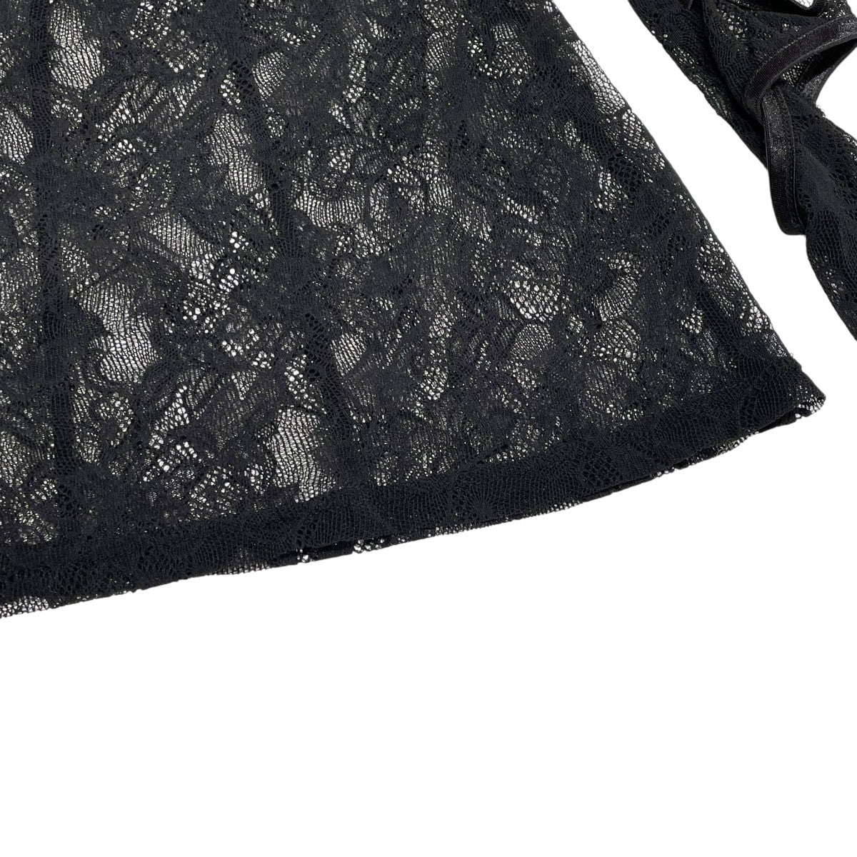 アキコアオキ AKIKO AOKI 24AW crber lace T カットアンドソー AA24AW-CST01 ブラック サイズ：Ｆ AKIKOAOKI(アキコアオキ)のcrber lace Tの通販｜PALETTE art