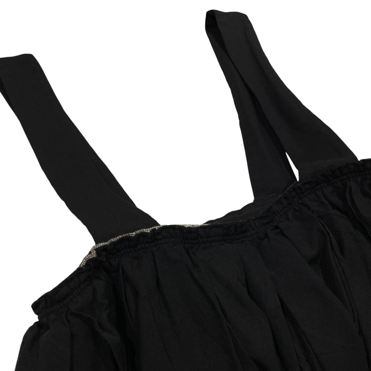 COMME des GARÇONS ブラックプリーツサスペンダースカート XS BLACK COMME des GARCONS - 良品 BLACK COMME des GARCONS