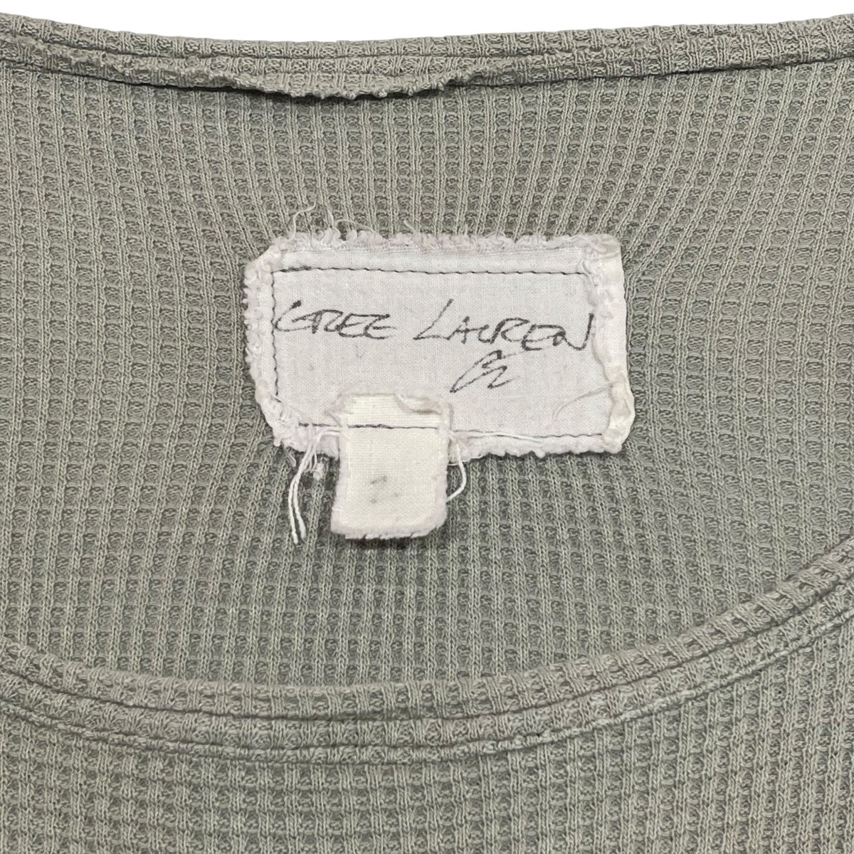 Greg lauren サーマル GREG LAUREN(グレッグローレン) サーマルカットソー グリーン