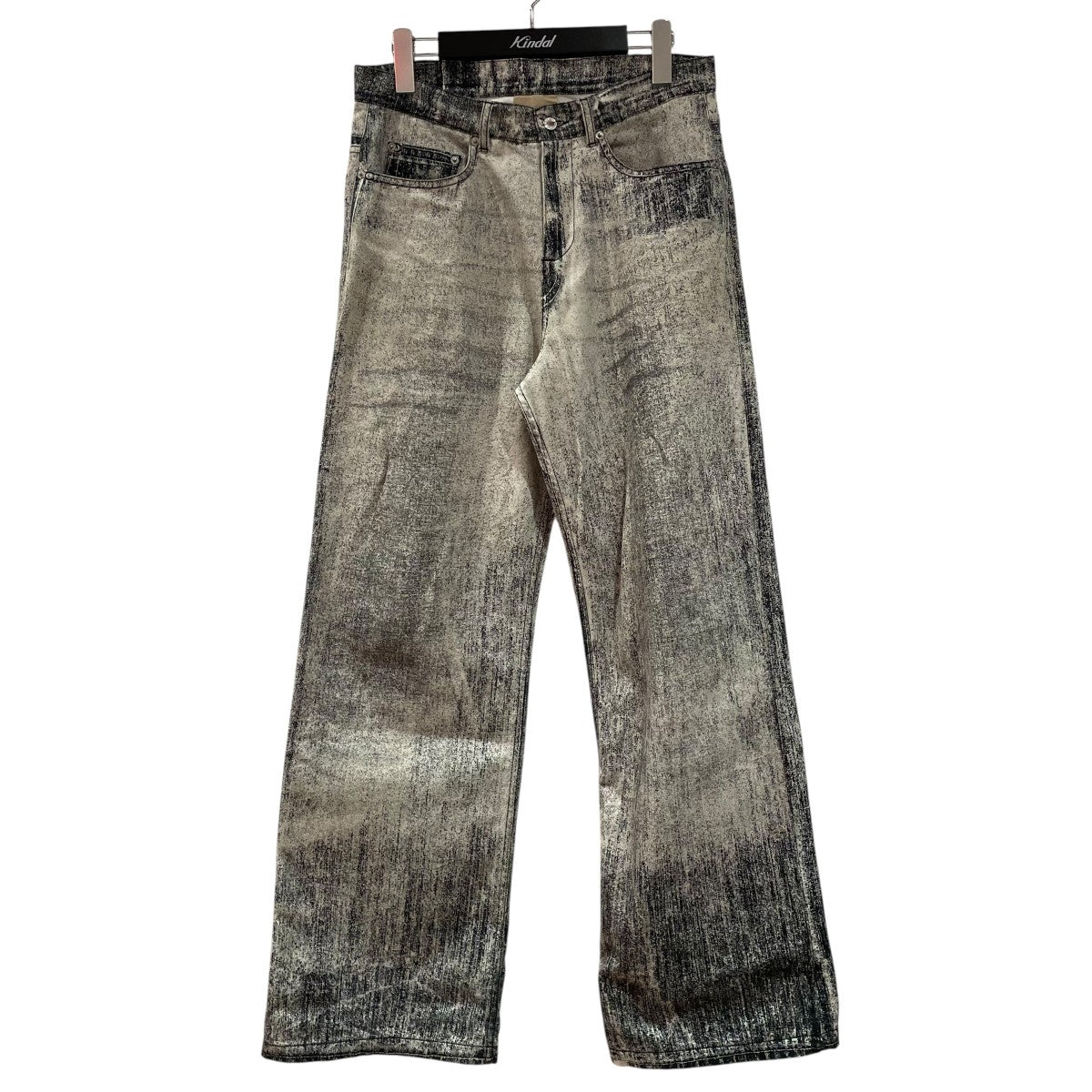 25SSFaded Black Paint Print Denim JeansデニムパンツAU00022