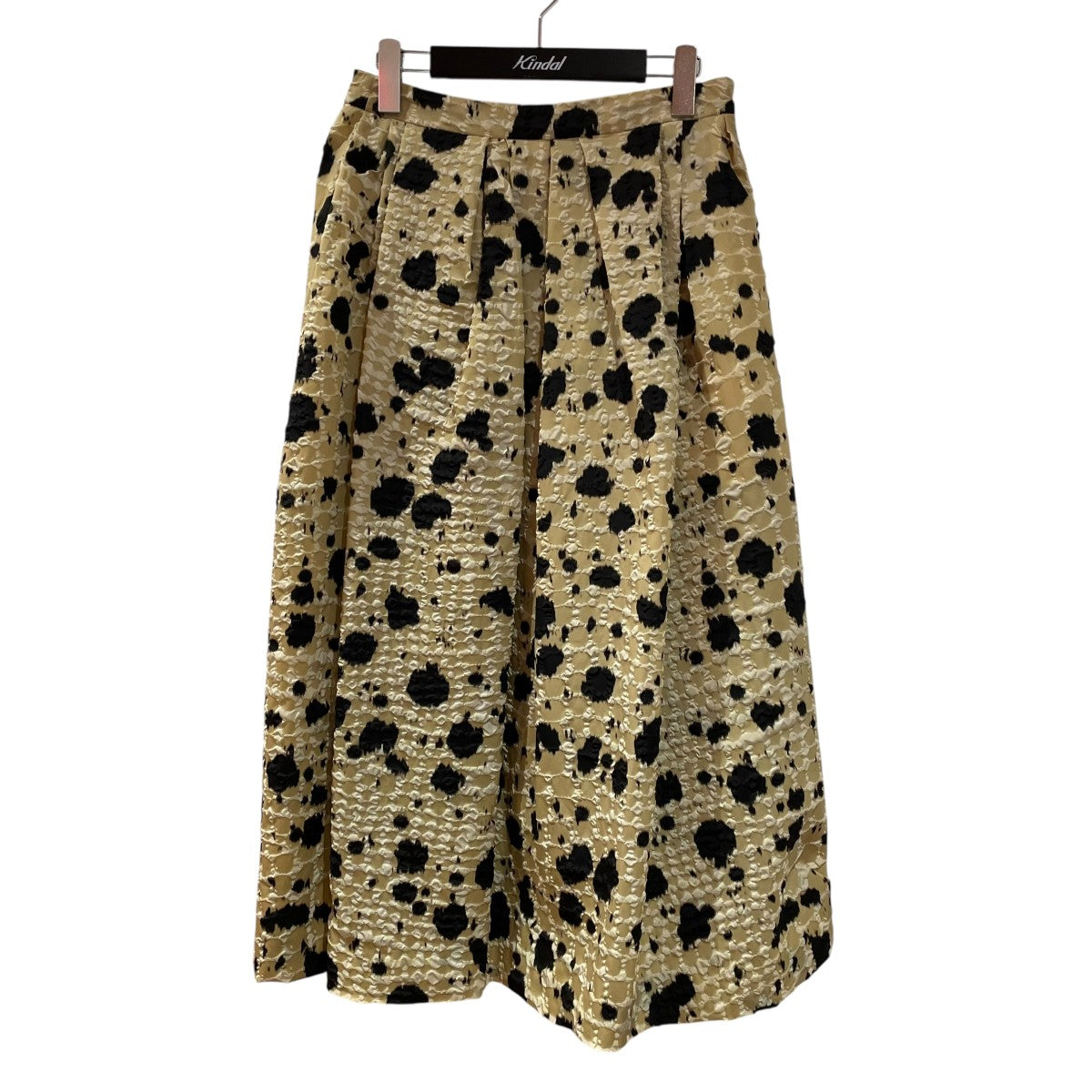 DRIES VAN NOTEN レオパードナイロンスカート 古着・中古-1枚目のアイテム画像