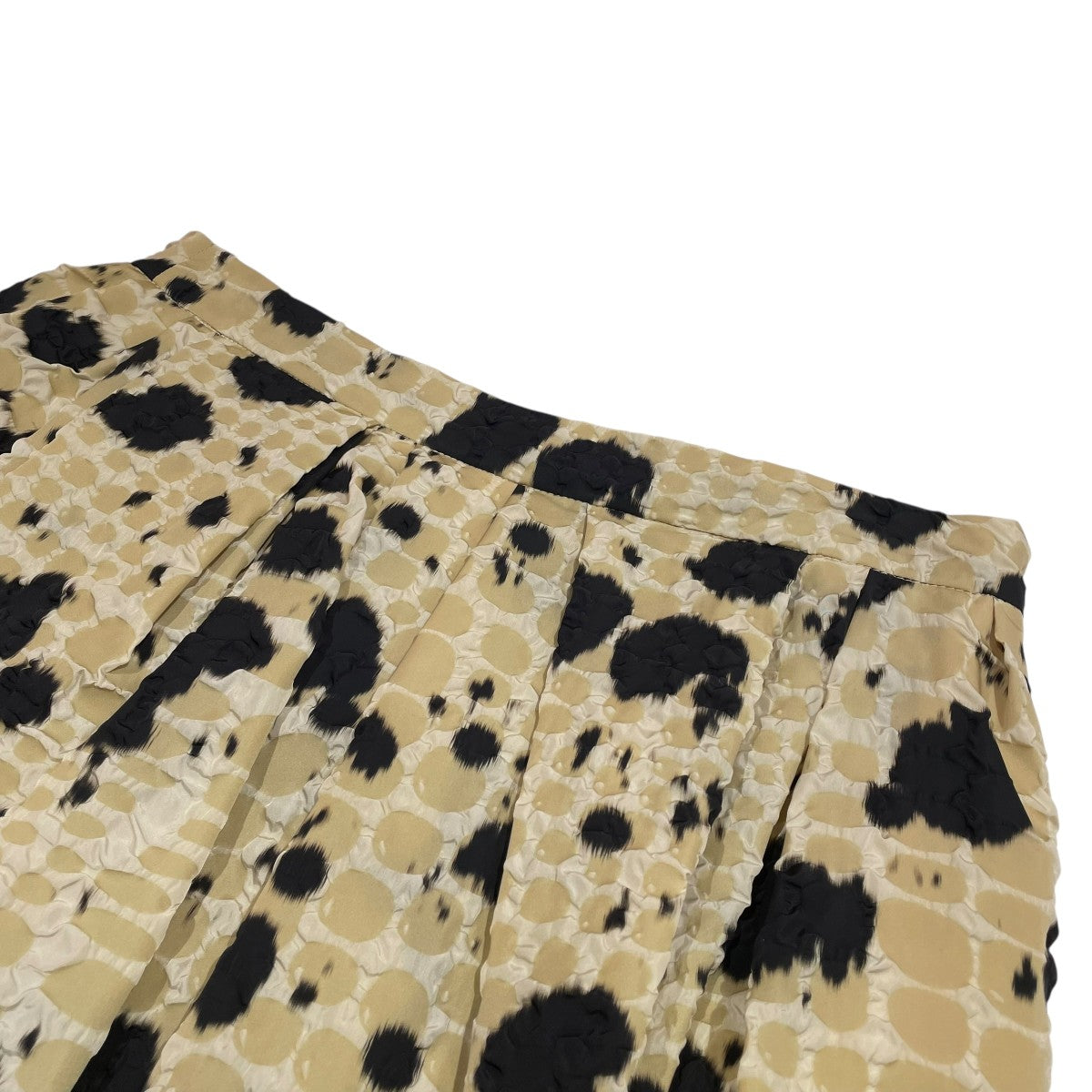 DRIES VAN NOTEN レオパードナイロンスカート 古着・中古-4枚目のアイテム画像