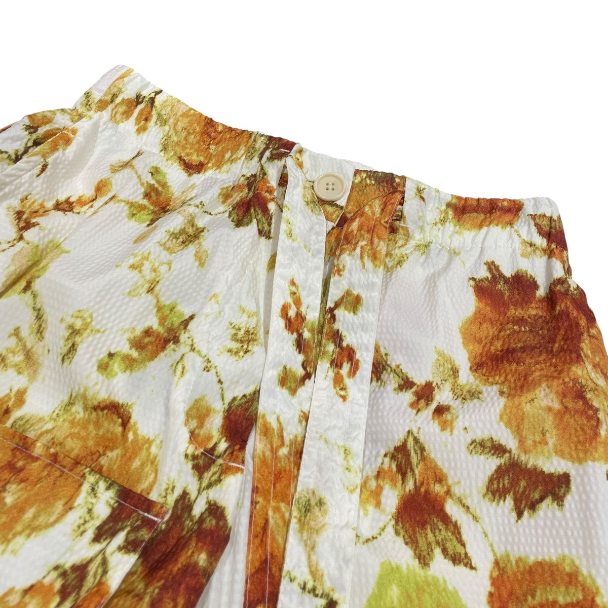 未使用品　ドリスヴァンノッテン　柄パンツ Dries Van Noten ドリスヴァンノッテン 総柄 パンツ シルク