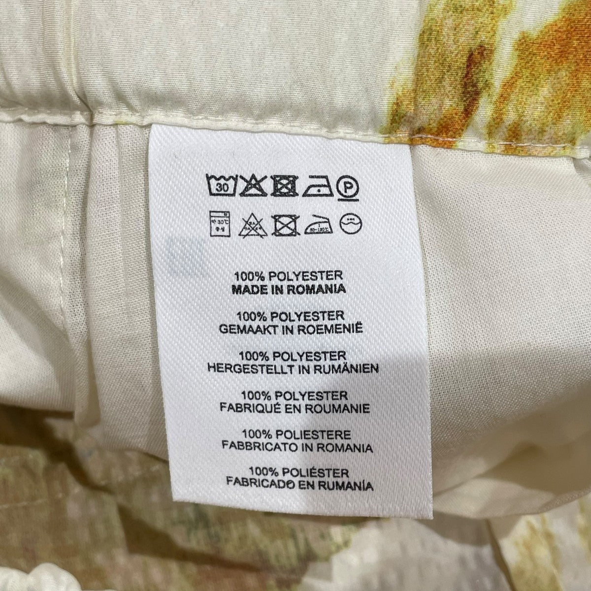 DRIES VAN NOTEN(ドリスヴァンノッテン) 総柄パンツ イエロー サイズ