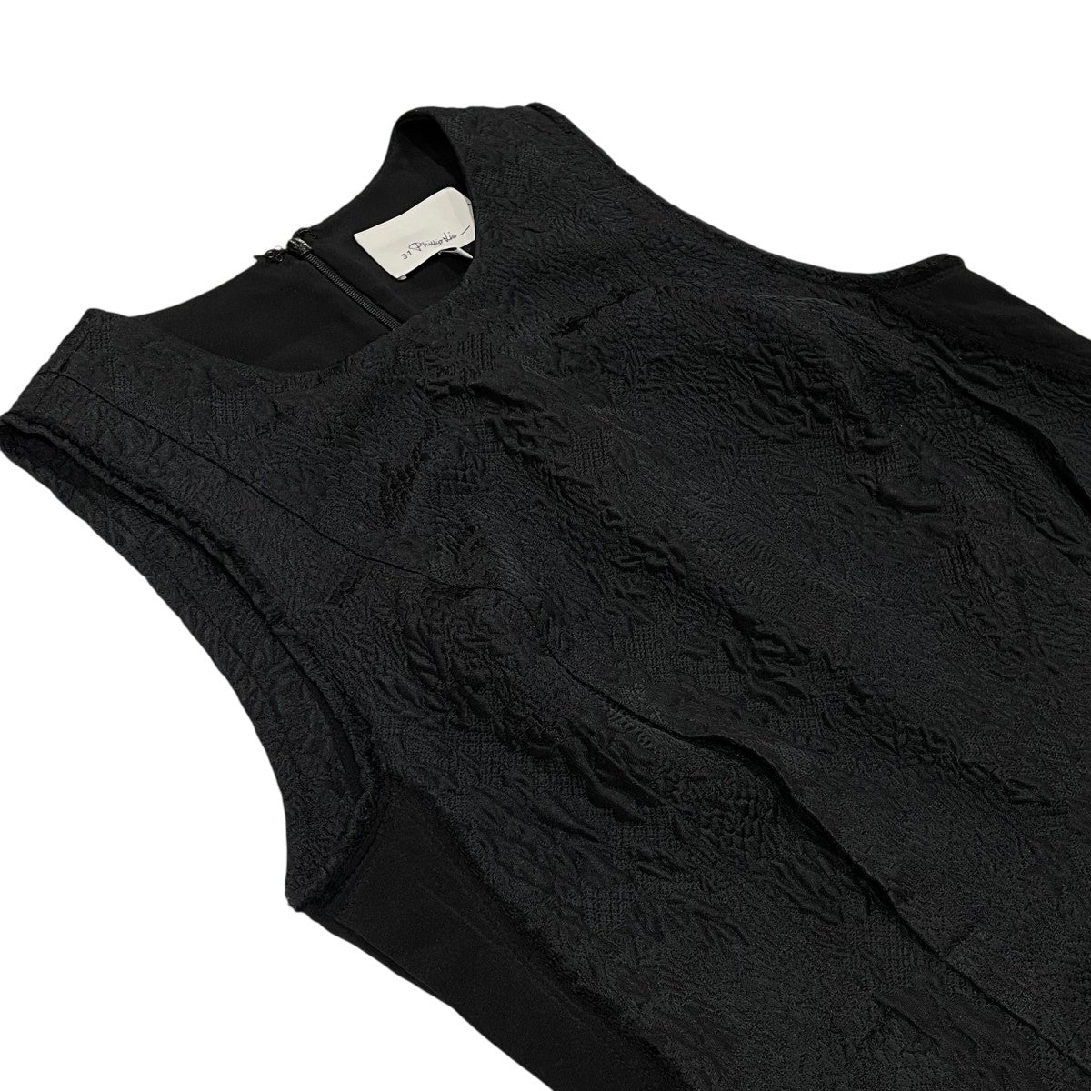 3.1 Phillip Lim シルク　アシンメトリーノースリーブワンピース 3．1 phillip lim(スリーワンフィリップリム) ノースリーブ