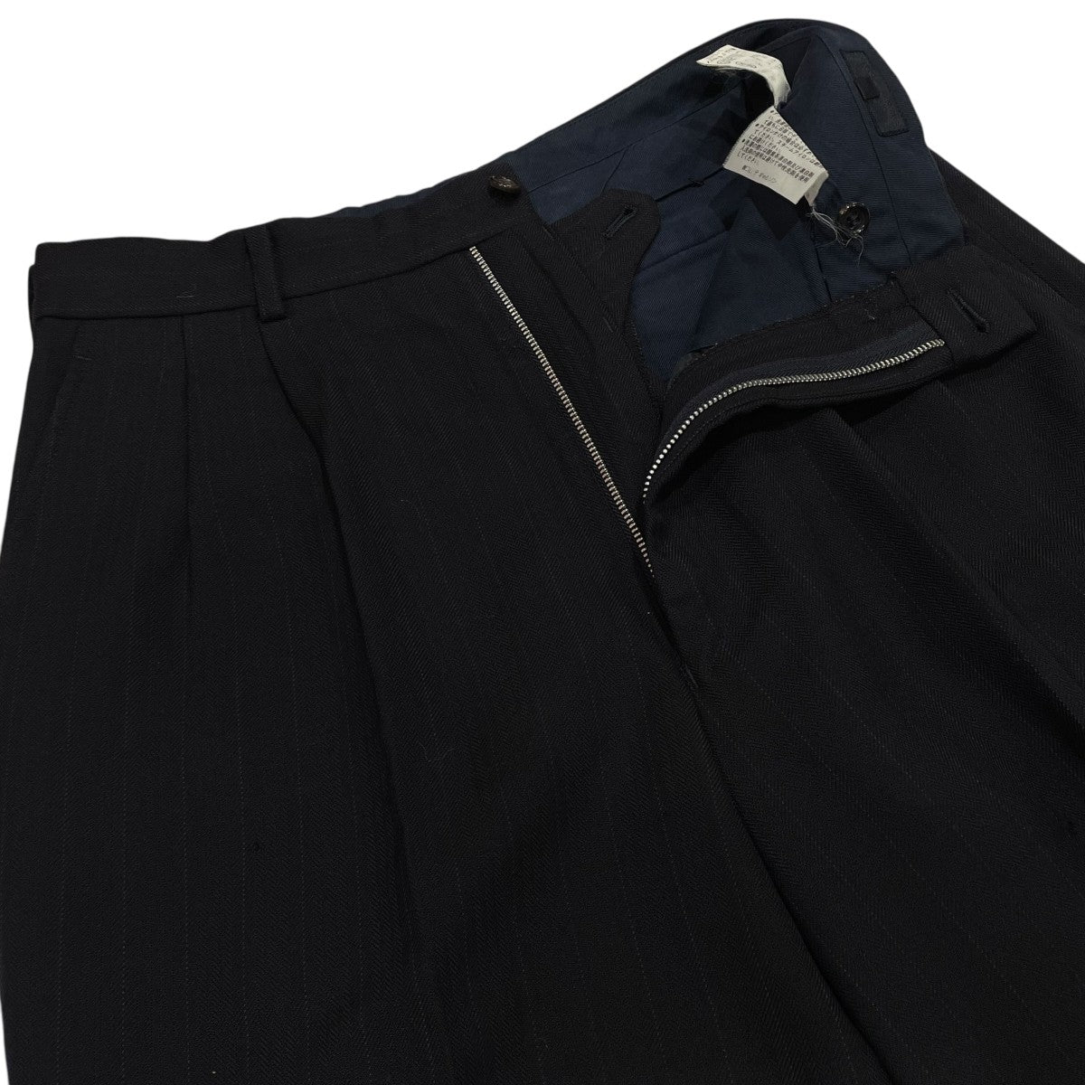 COMMEdesGARÇONS homme リネン100% ストライプスラックス COMMEdesGARÇONS homme リネン100% ストライプスラックス