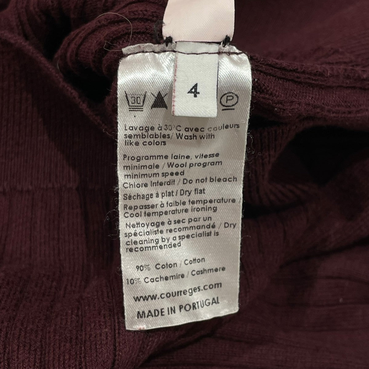 MOCKNECK RIB KNITニット