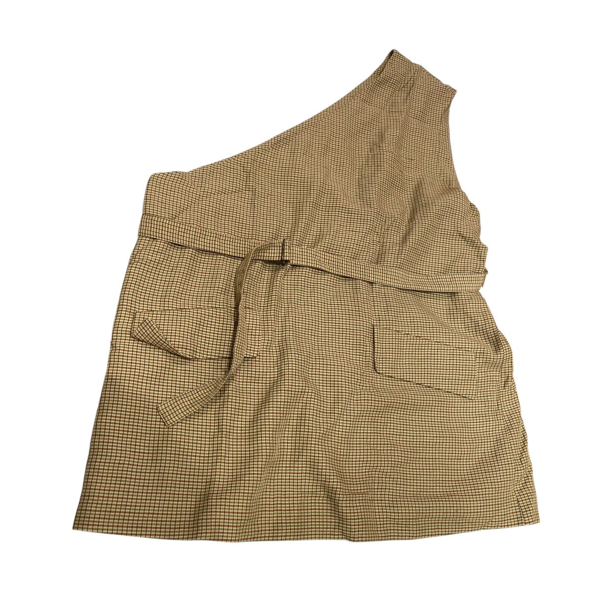 CHECK ONE SHOULDER VESTベスト8621-242-0048