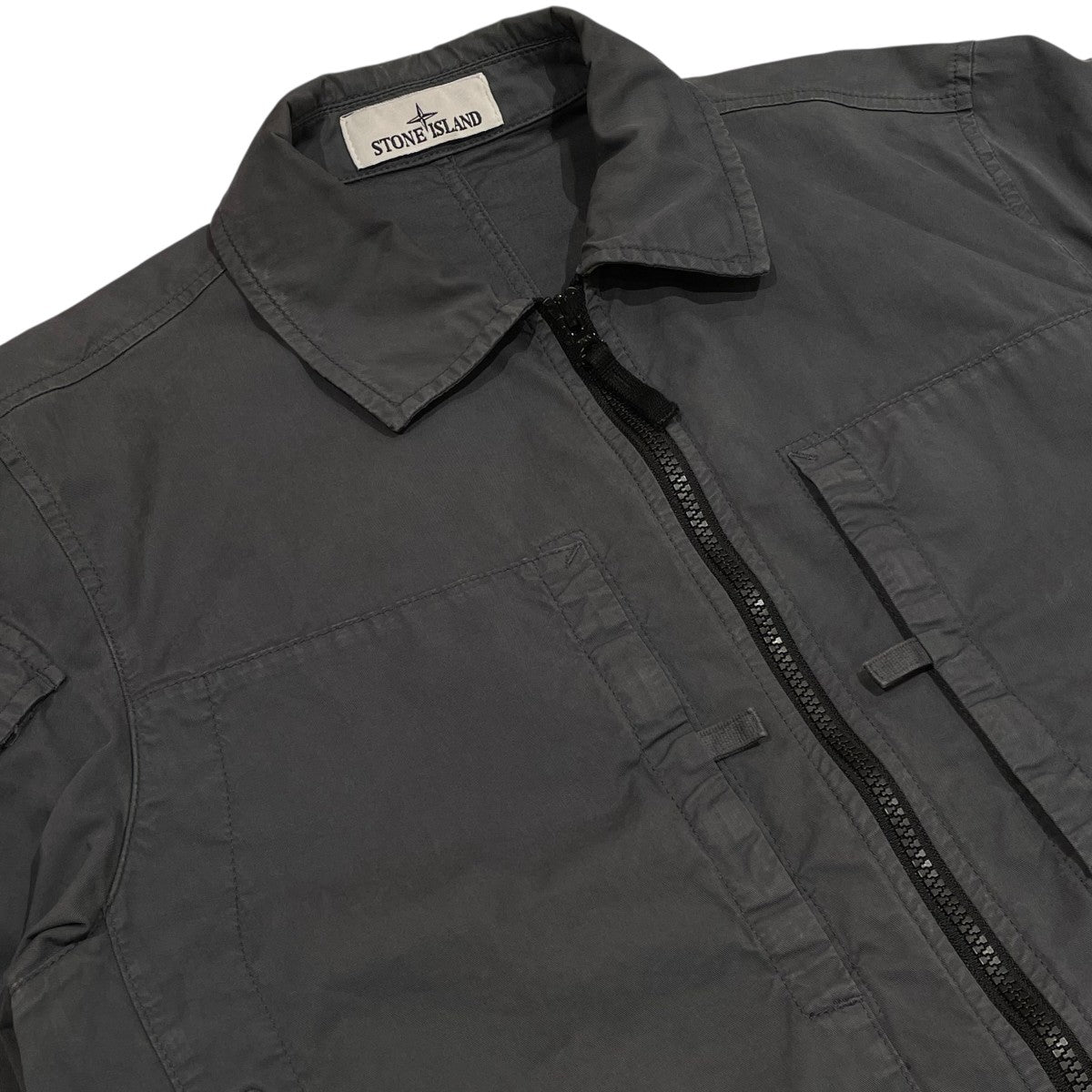 STONE ISLAND(ストーンアイランド) Compass Patch Shirt Zip-Up