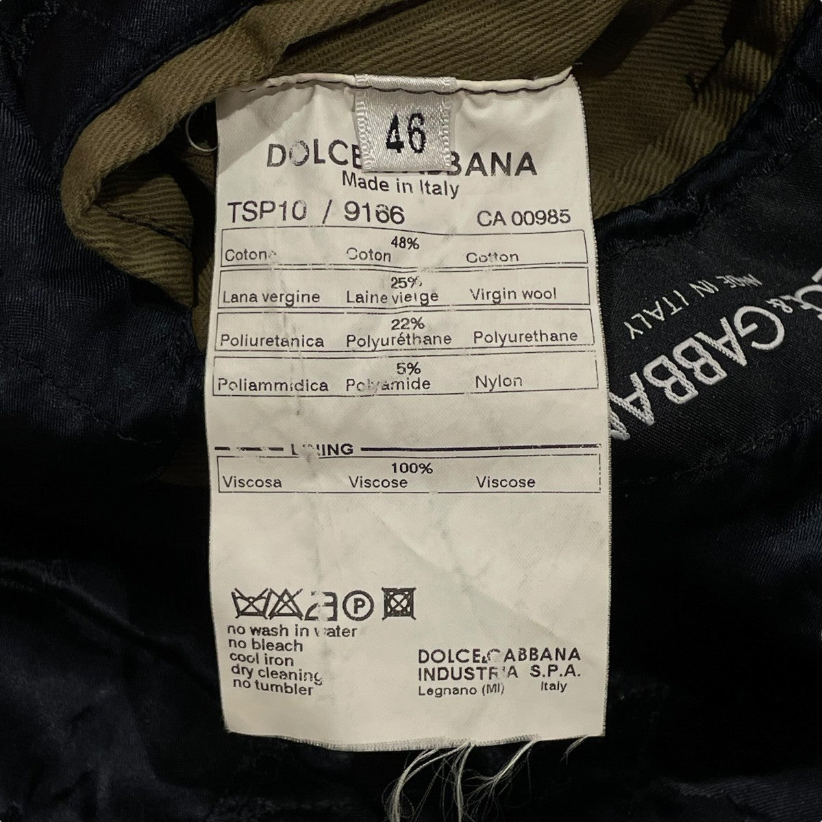 希少 DOLCE&GABBANA 03AW ミリタリージャケット DOLCE ＆ GABBANA(ドルチェアンドガッバーナ) 03AWミリタリー