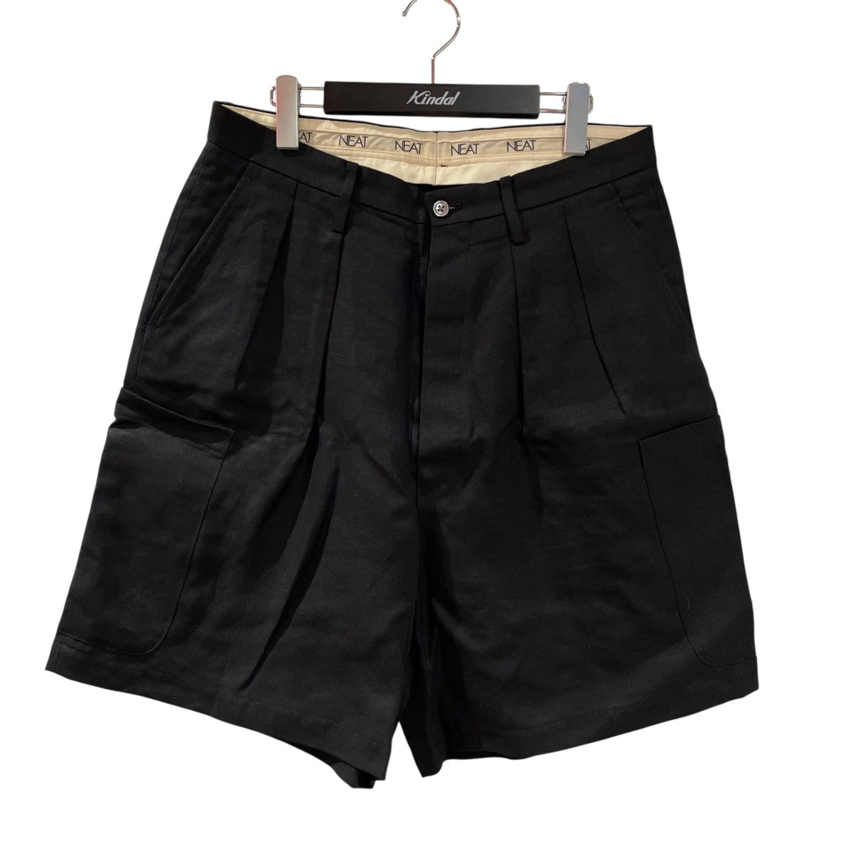 【NEAT】NEAT HOUSE オーダーパンツ　ブラック NEAT HOPSACK / TAPERED [BLACK] - Fresh Service NECESSARY or