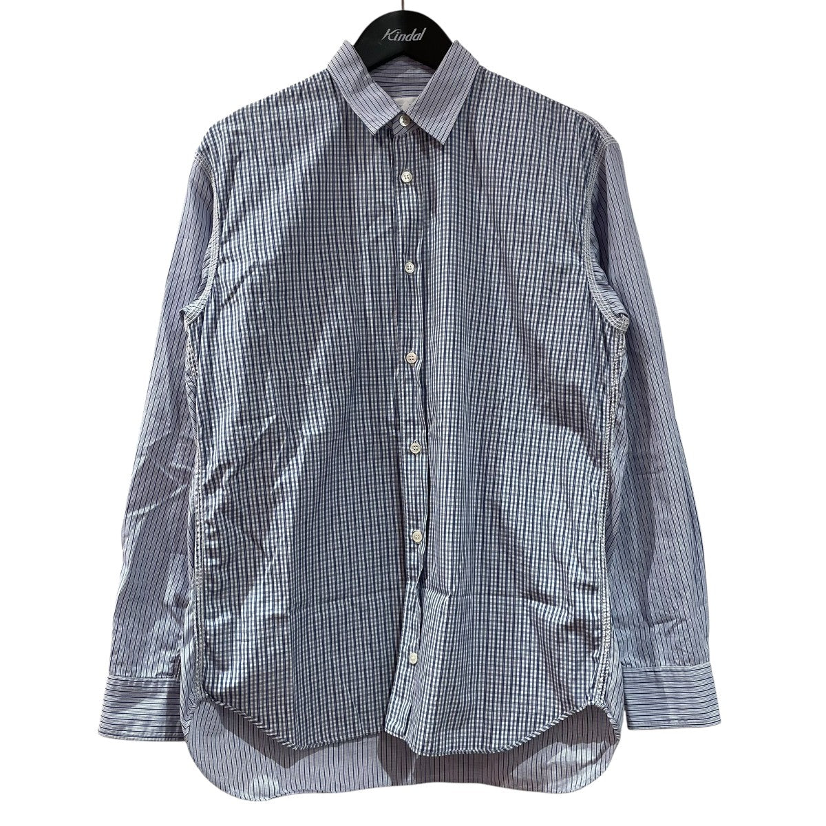 COMME des GARCONS SHIRT 長袖シャツ ブルー 美品 COMME des GARCONS（シャツ/ブラウス(長袖/七分) ・ ブルー