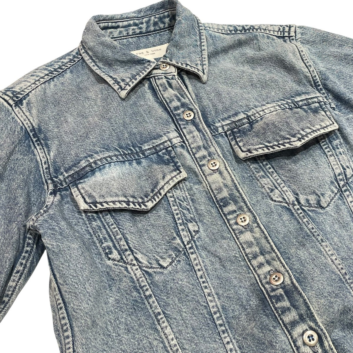 ラグアンドボーン rag＆bone デニムシャツ WDD24H1483UFAN インディゴ サイズ：XS rag＆bone(ラグアンドボーン) デニムシャツWDD24H1483UFAN
