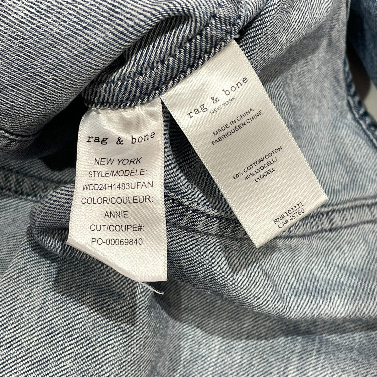 rag＆bone(ラグアンドボーン) デニムシャツWDD24H1483UFAN