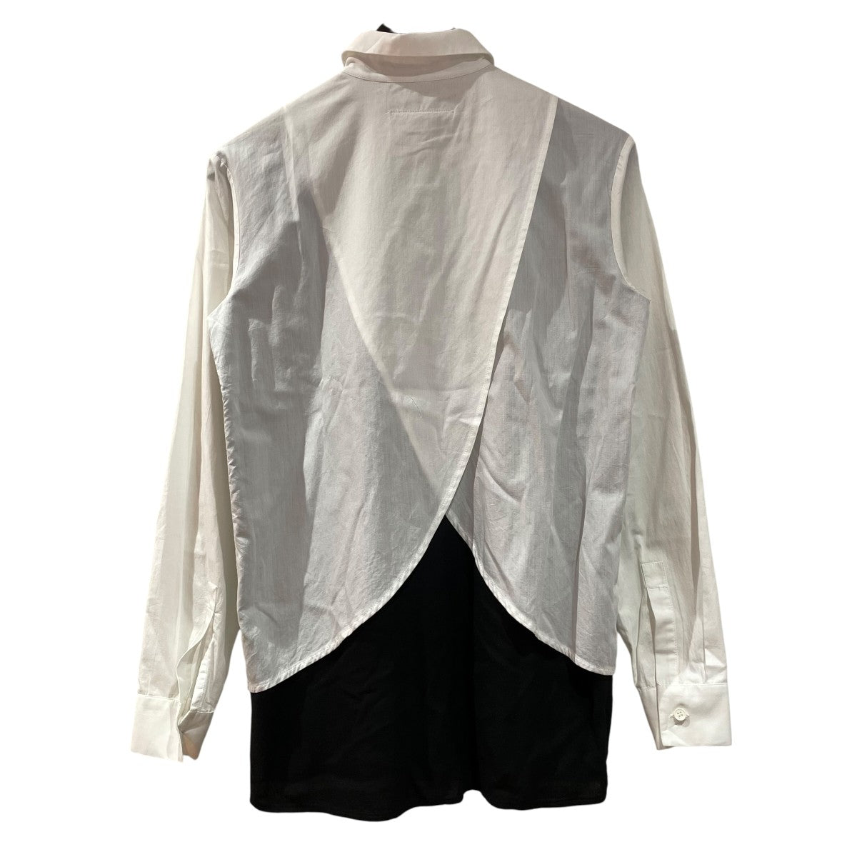 マルタンマルジェラ　10.corso como ブラック長袖シャツ Martin Margiela(マルタンマルジェラ) / 長袖シャツ/1/コットン