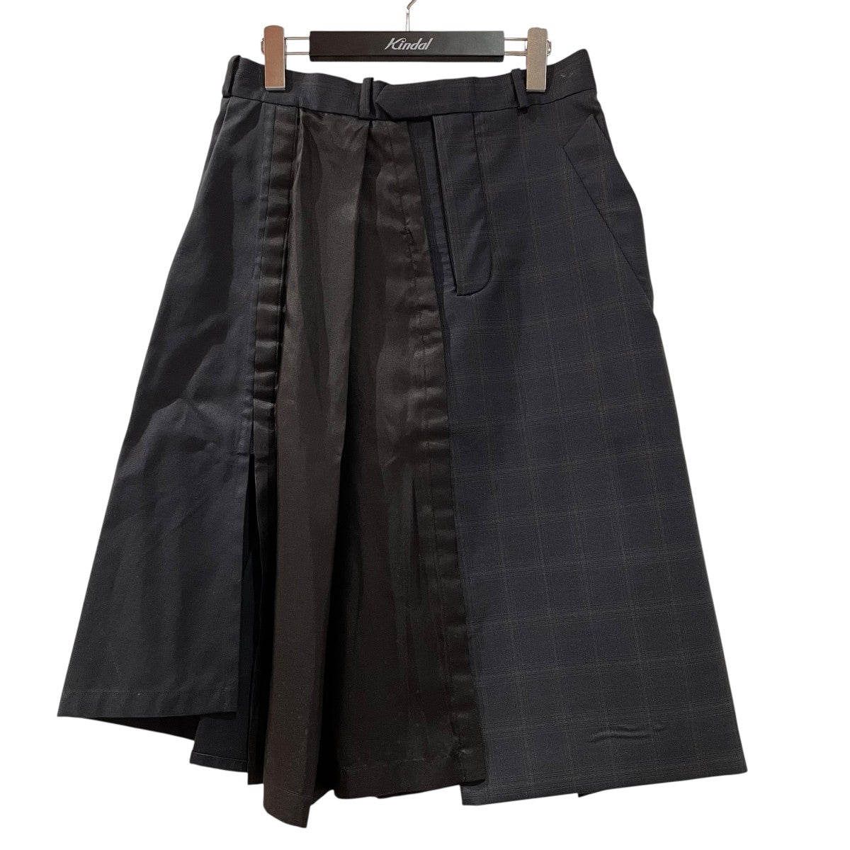 ＜MM6 Maison Margiela＞コーティングプリーツスカート エムエムシックスメゾンマルジェラ 22AW コーティング フェイク