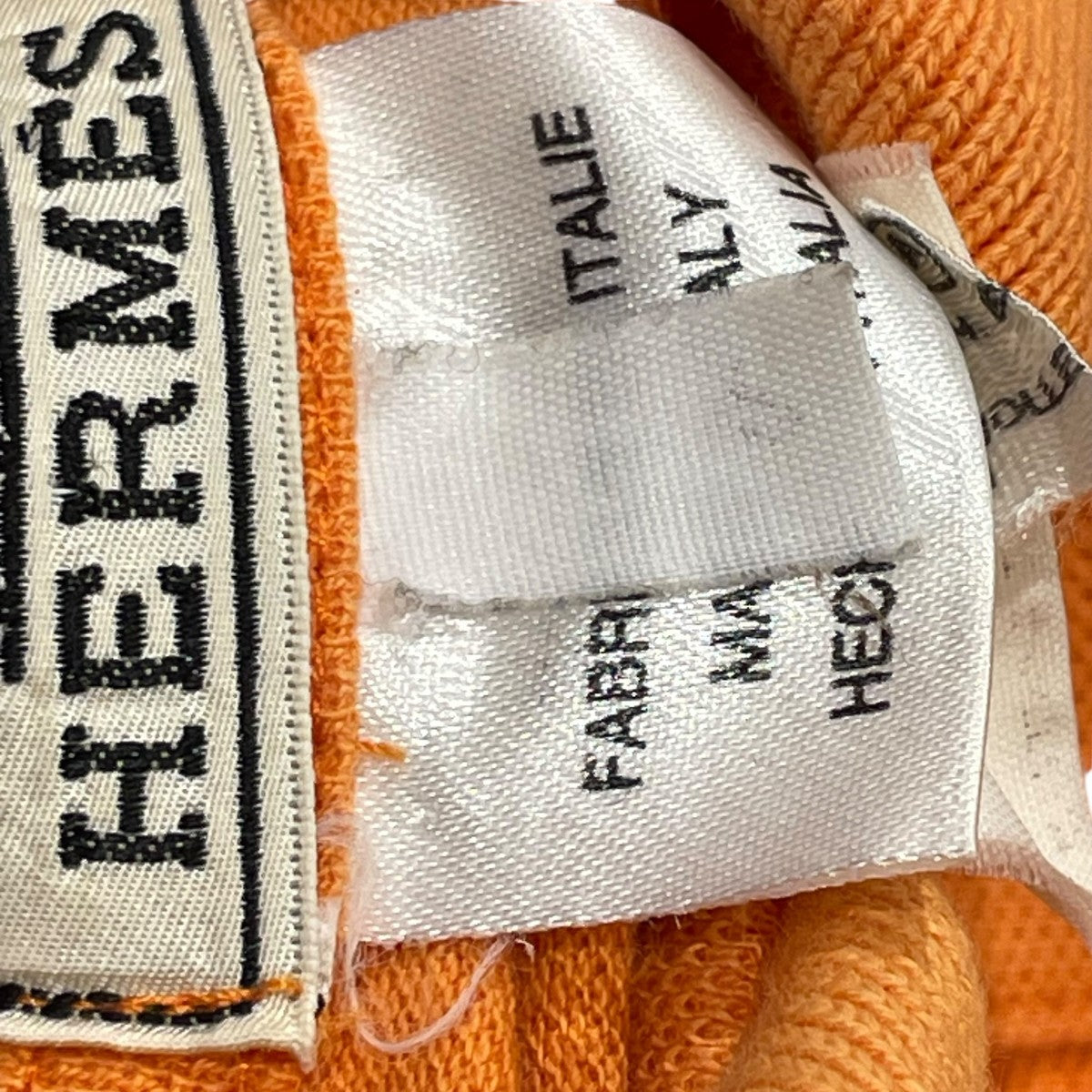 HERMES(エルメス) 鹿の子ポロシャツポロシャツ オレンジ サイズ