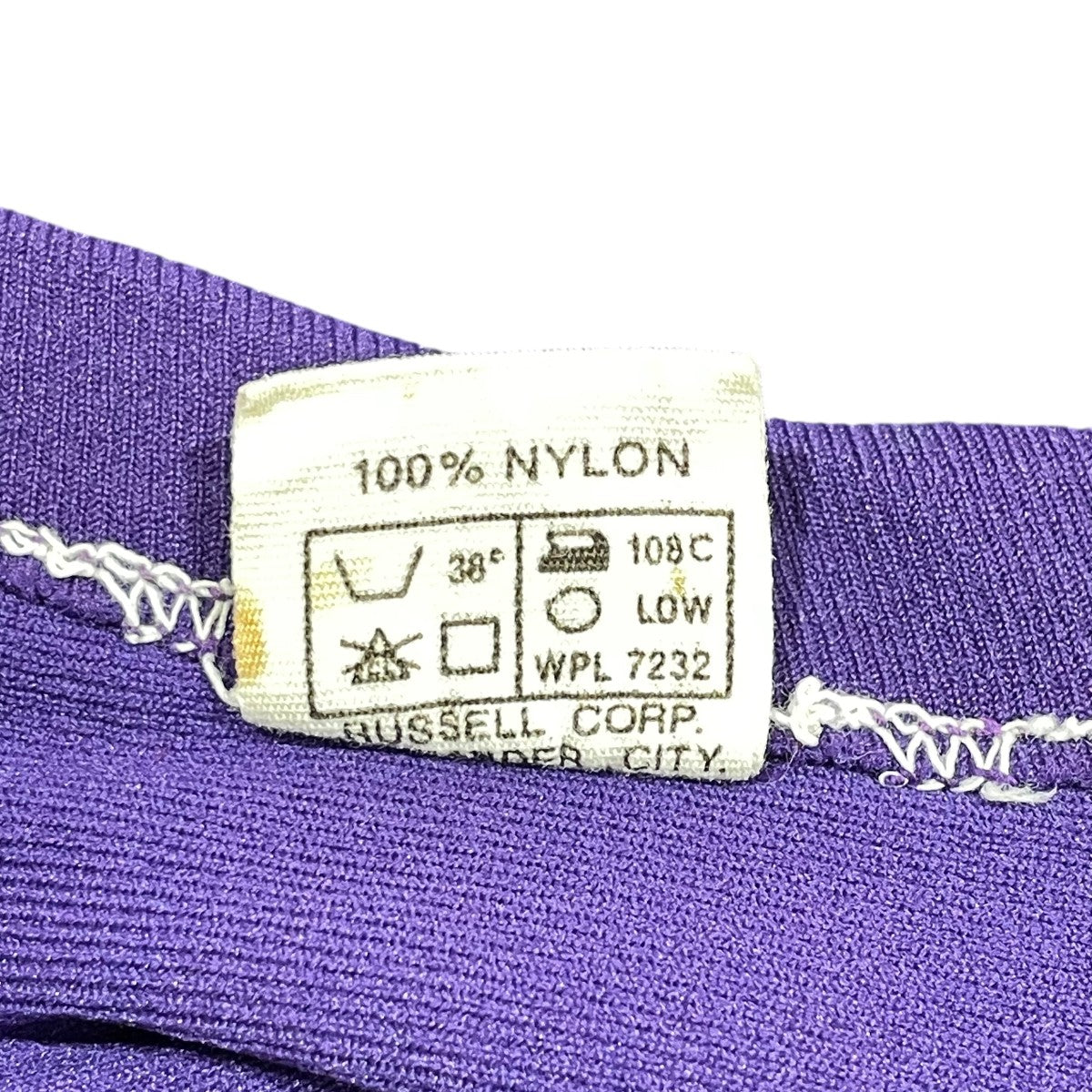 YALE RUSSELL ATHLETIC パープル Tシャツ Fサイズ RUSSELL ATHLETIC(ラッセルアスレティック) 70s メッシュTEE