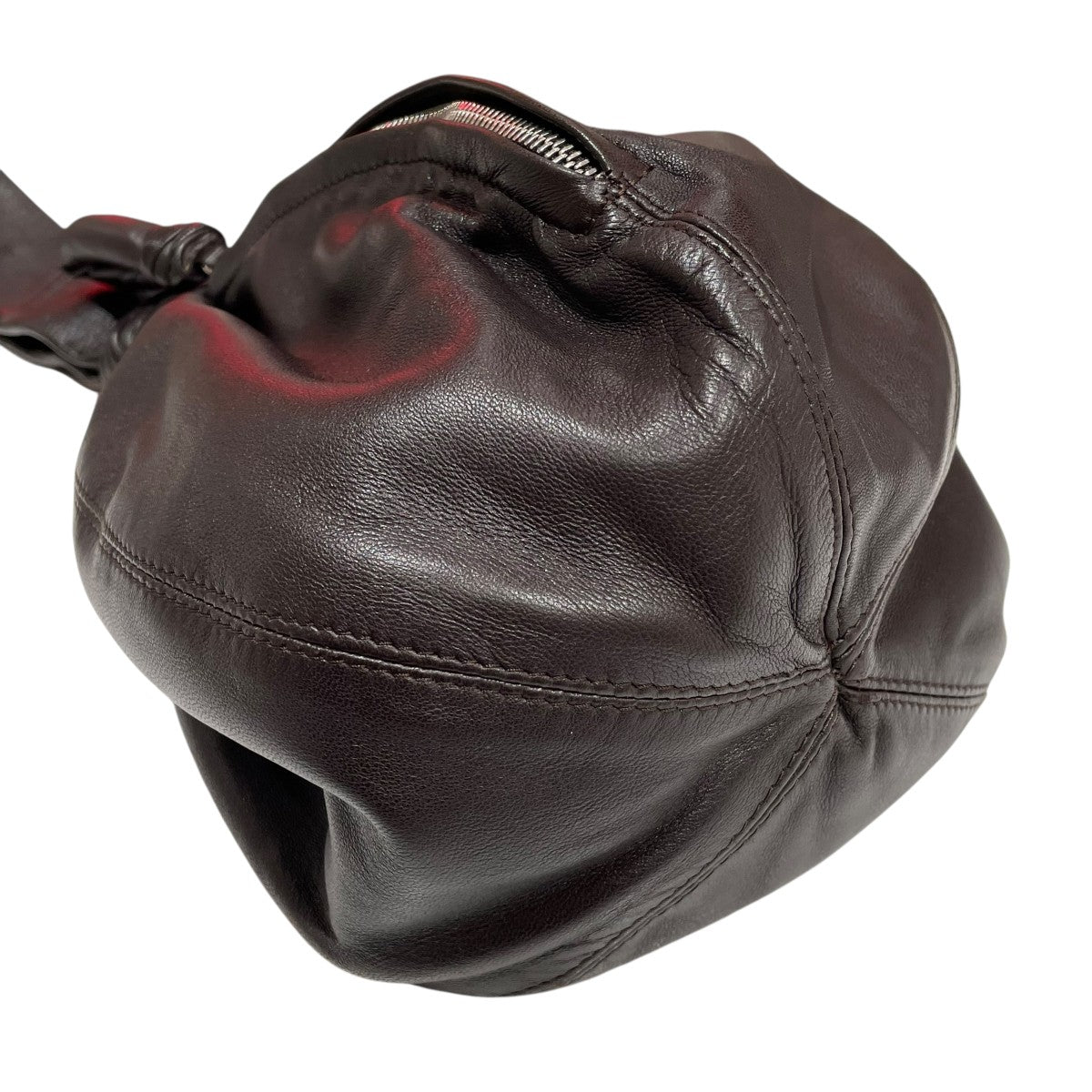 LEMAIRE ルメール ミディアムギアバッグ ブラック 茶 レザー LEMAIRE ルメール SS25 MEDIUM GEAR BAG / BLK - NUBIAN