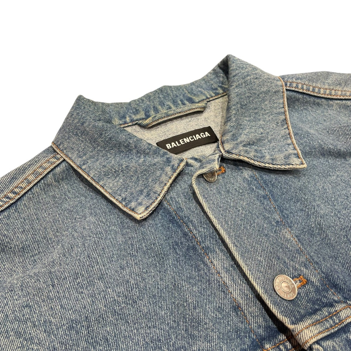 BALENCIAGA 21SSBACK LOGO DENIM JACKETデニムジャケット646922 古着・中古-3枚目のアイテム画像