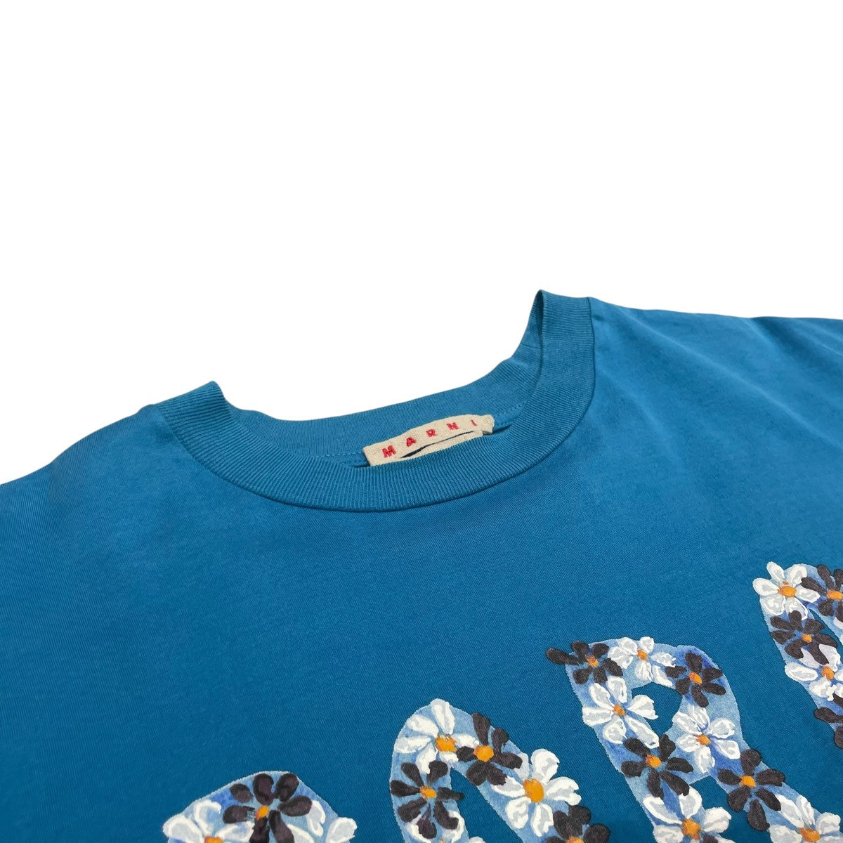 マルニ MARNI 22SS MA DAISY LOGO PRINT T-SHIRT 半袖シャツ THJET49EPM ターコイズ サイズ：SIZE MARNI(マルニ) 22SSMA DAISY LOGO PRINT T-SHIRT半袖シャツ