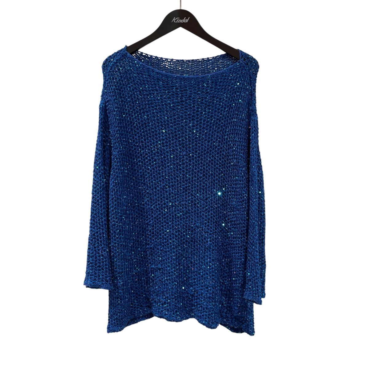ameri GLITTER LOOSE FITTING KNIT TOP 黒